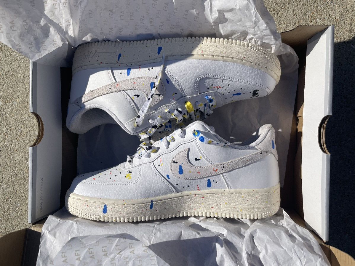 Nike Nike Air Force 1 “ LV8 Paint Splatter” Size US 8 / EU 41 - 7 Thumbnail