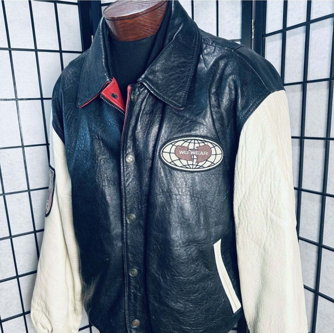 Wu-Tang Clan Wu-Wear USA Authentic Original Leather Vintage 90s Jacket Size US XL / EU 56 / 4 - 3 Thumbnail