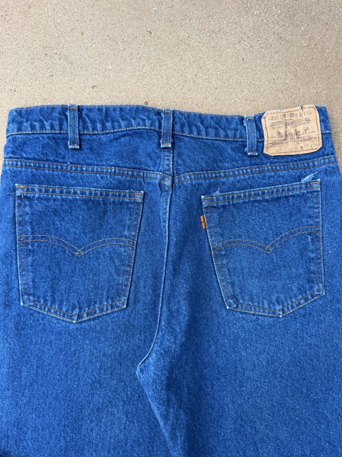 Levi's Vintage 90’s Levi’s 517 Orange Tab Bootcut Flare Jeans 34x32 Size US 34 / EU 50 - 7 Thumbnail