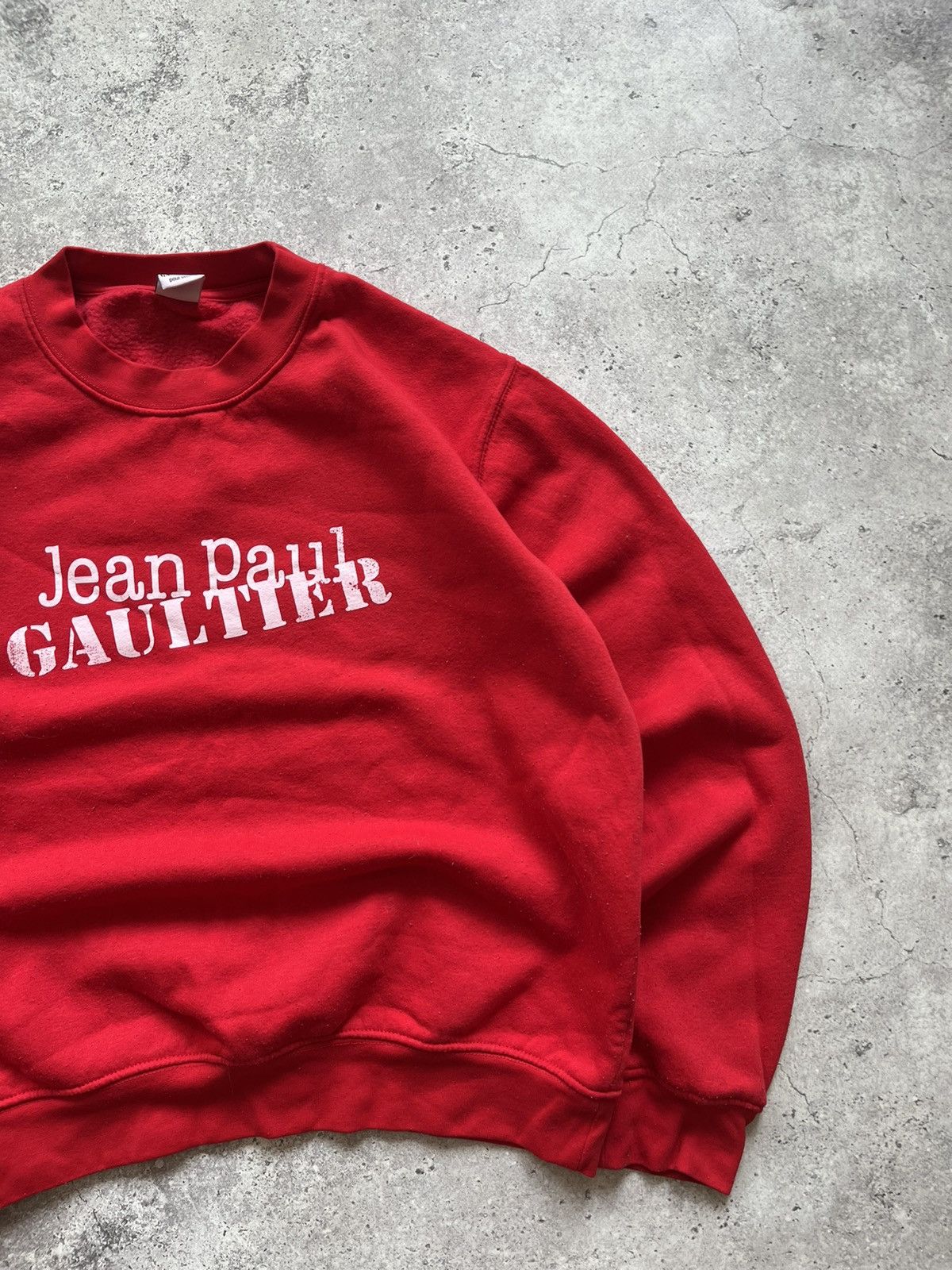 Jean Paul Gaultier × Vintage Rare Jean Paul Gaultier Spellout Logo Christmas Sweatshirt Size US S / EU 44-46 / 1 - 3 Thumbnail