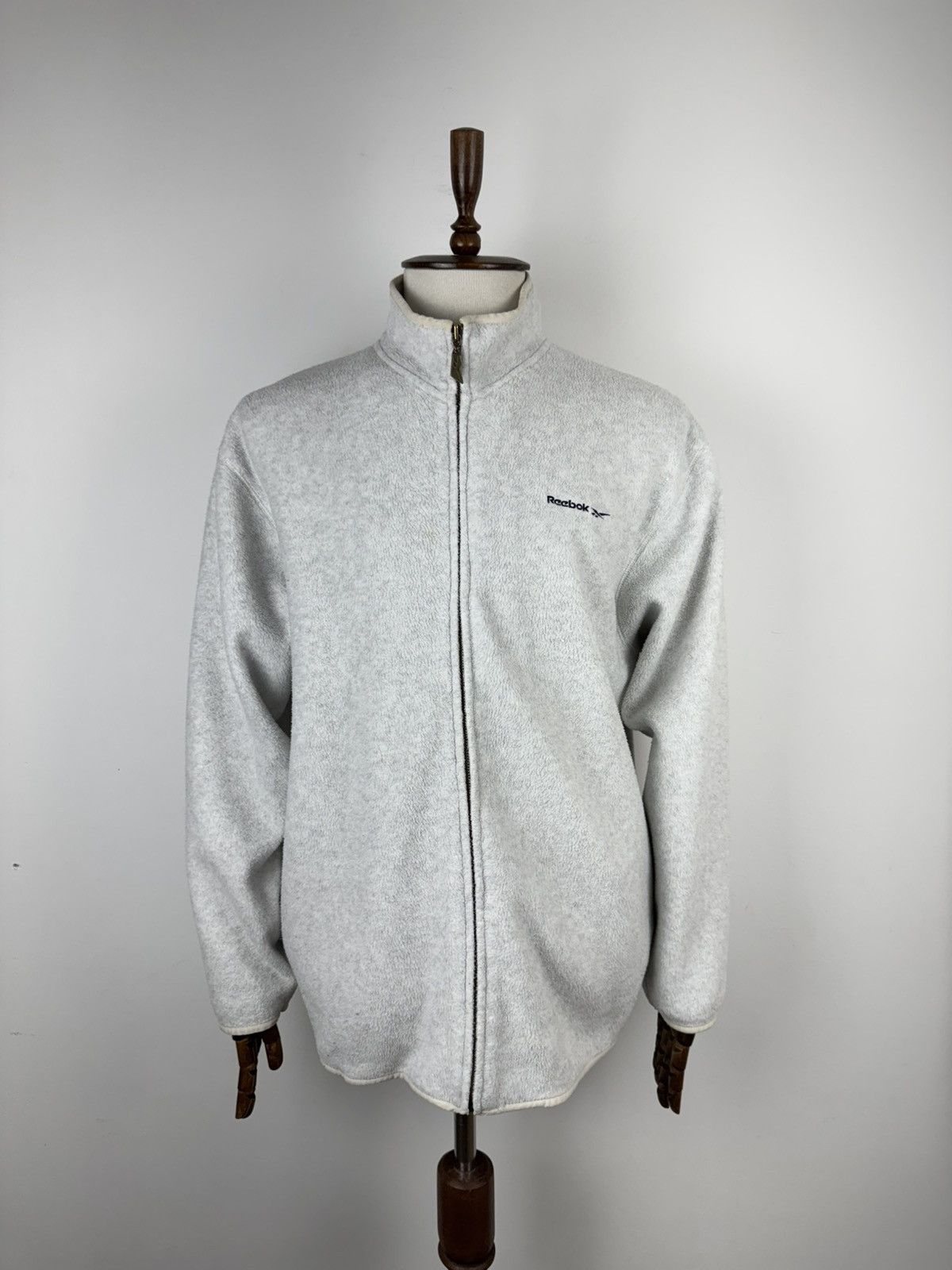Reebok × Vintage Vintage Reebok Essentials Full Zip Fleece Jacket Pullover Size US M / EU 48-50 / 2 - 1 Thumbnail
