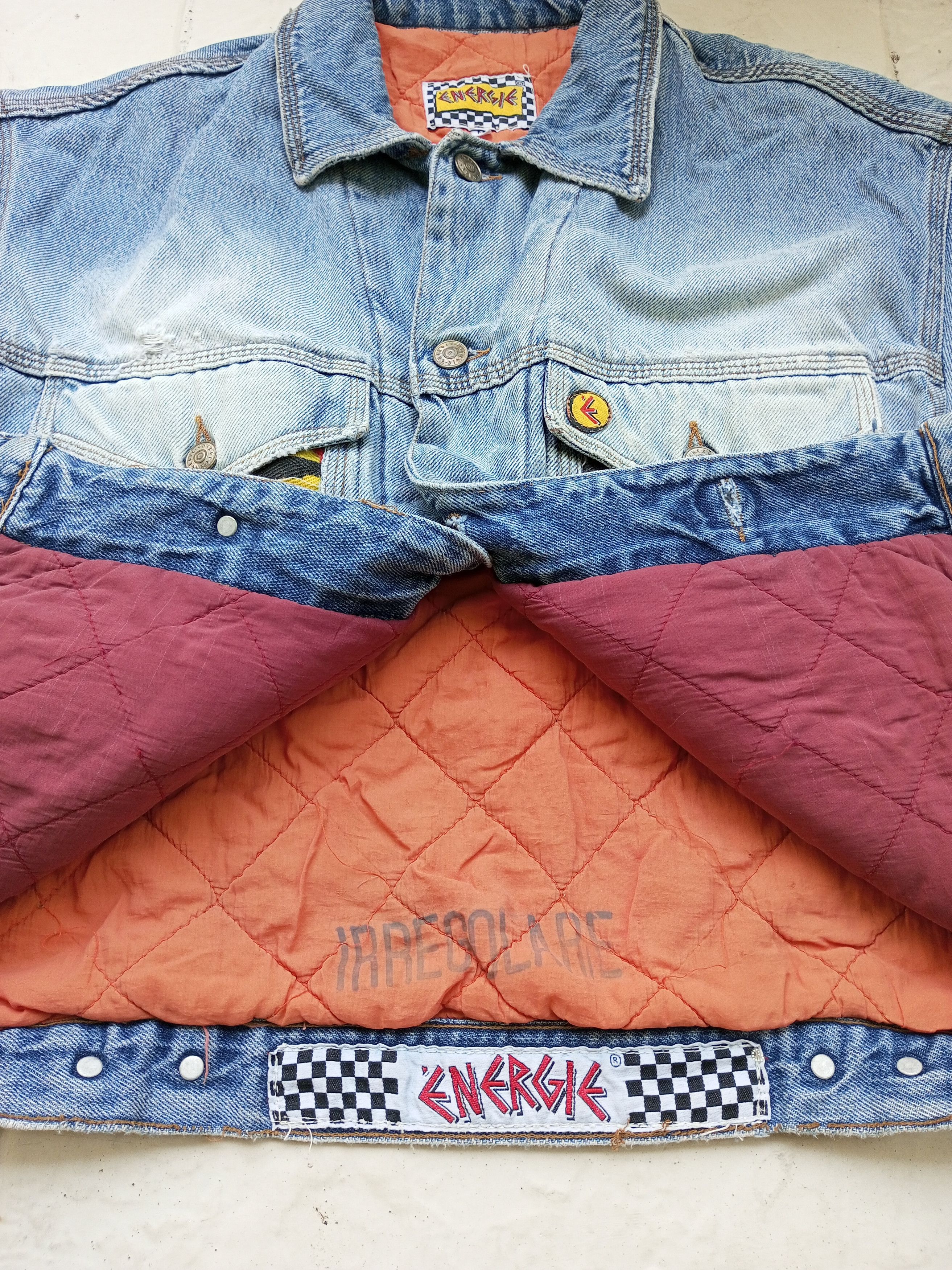 Energie Vintage Energie denim jacket patchwork Aztec Patern Size US M / EU 48-50 / 2 - 9 Thumbnail