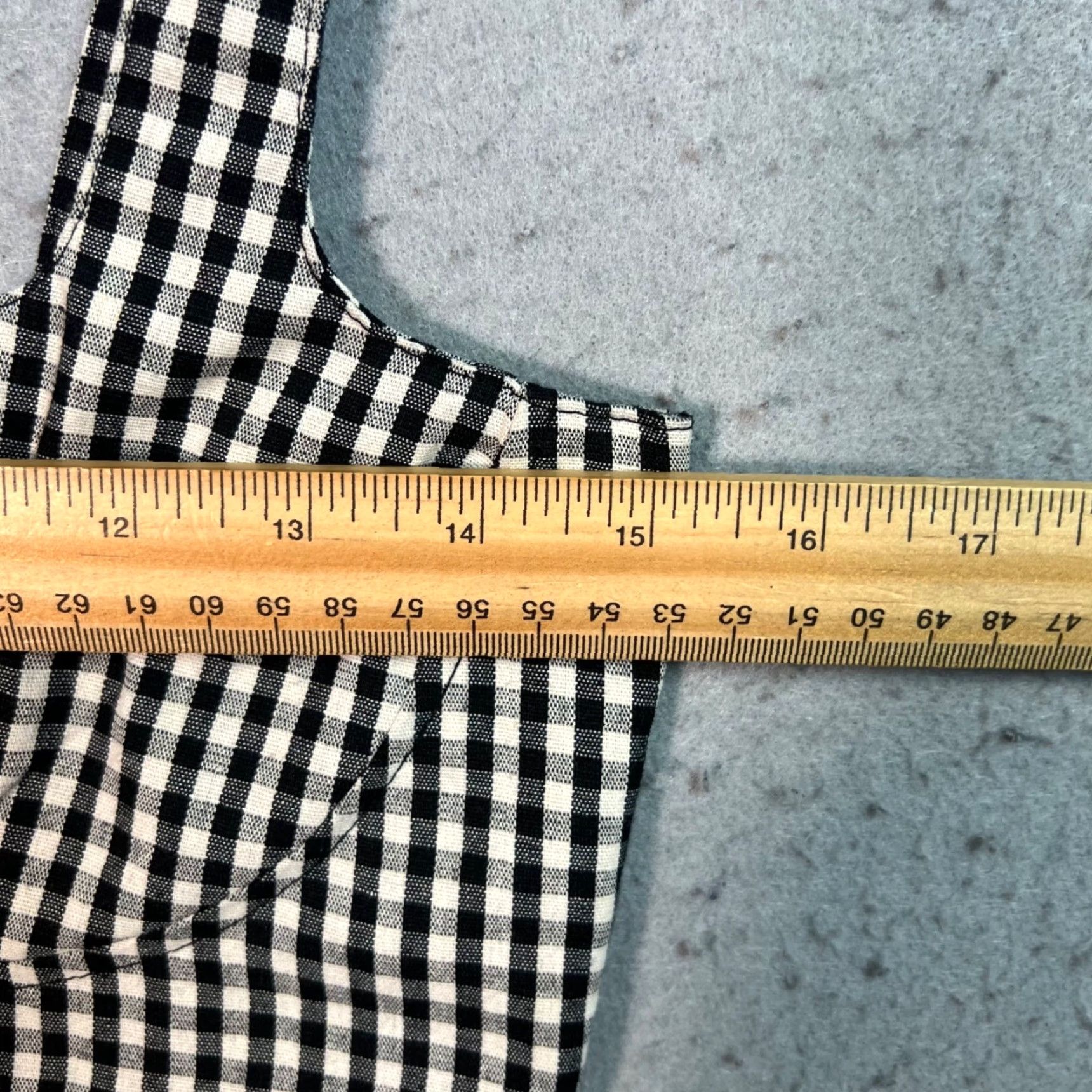Vintage VINTAGE Capulet Dress Gingham Black & White XS Womens Size XS / US 0-2 / IT 36-38 - 6 Thumbnail