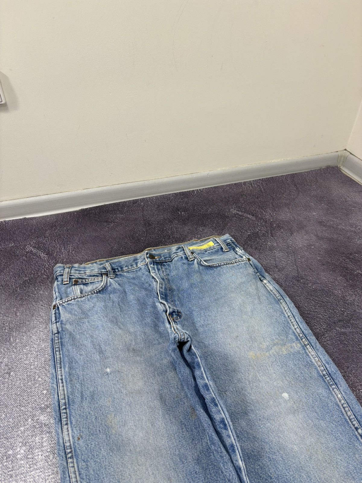 Dickies Vintage 90s Dickies USA Faded Light Blue Denim Baggy Jeans Size US 38 / EU 54 - 10 Thumbnail