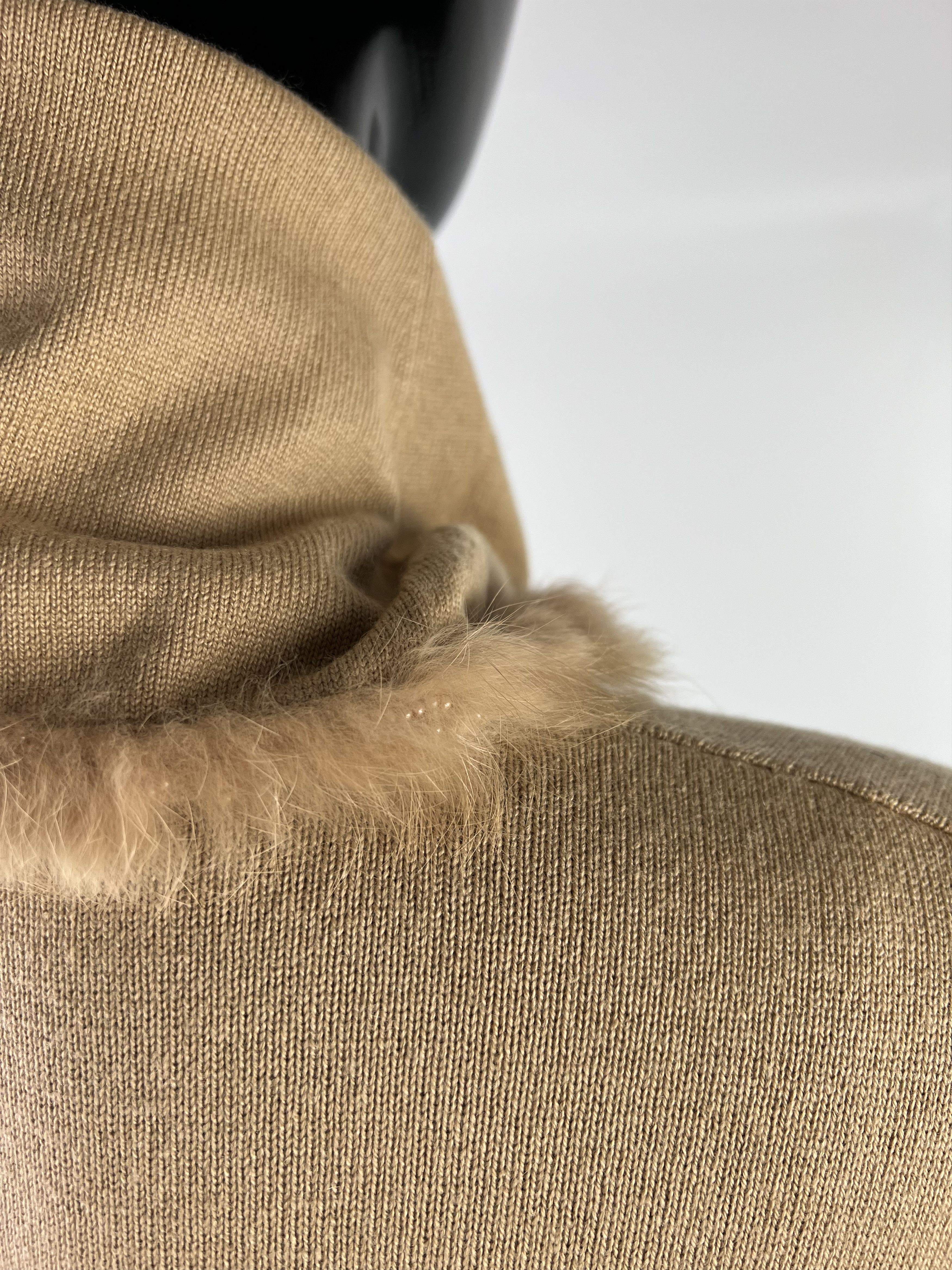 Designer Laurel Silk Cashmere Sweater 100% Rabbit Hair Size EU40 Size L / US 10 / IT 46 - 6 Thumbnail