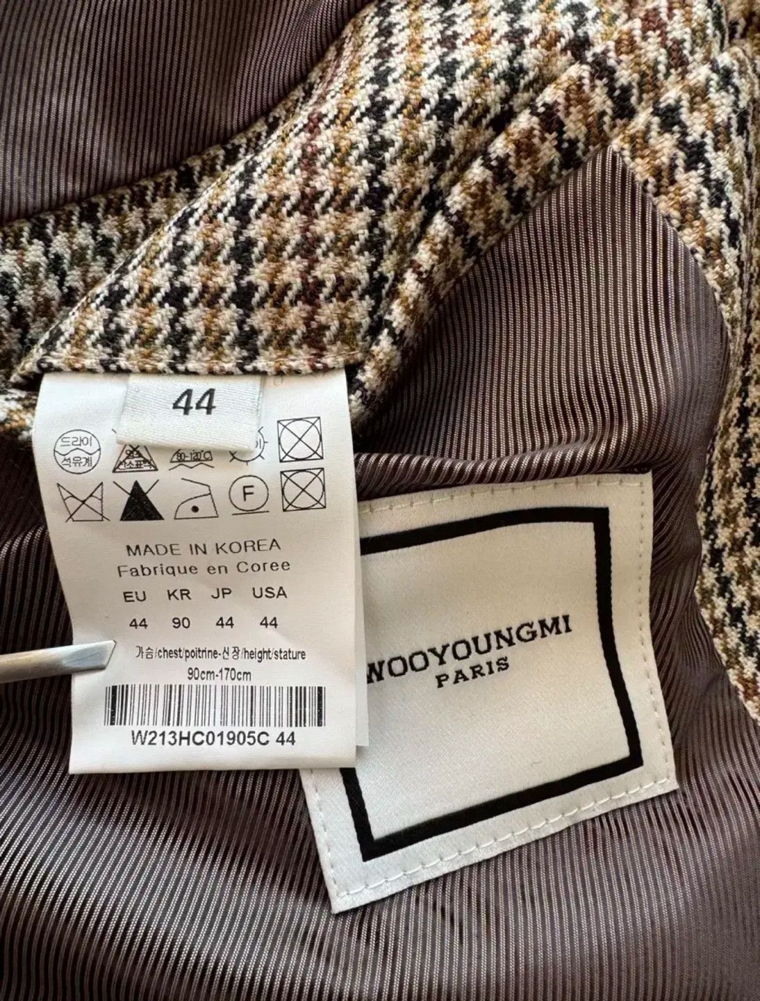 Wooyoungmi Wooyoungmi FW21 Houndstooth Mac Coat Oversized Size US S / EU 44-46 / 1 - 3 Thumbnail