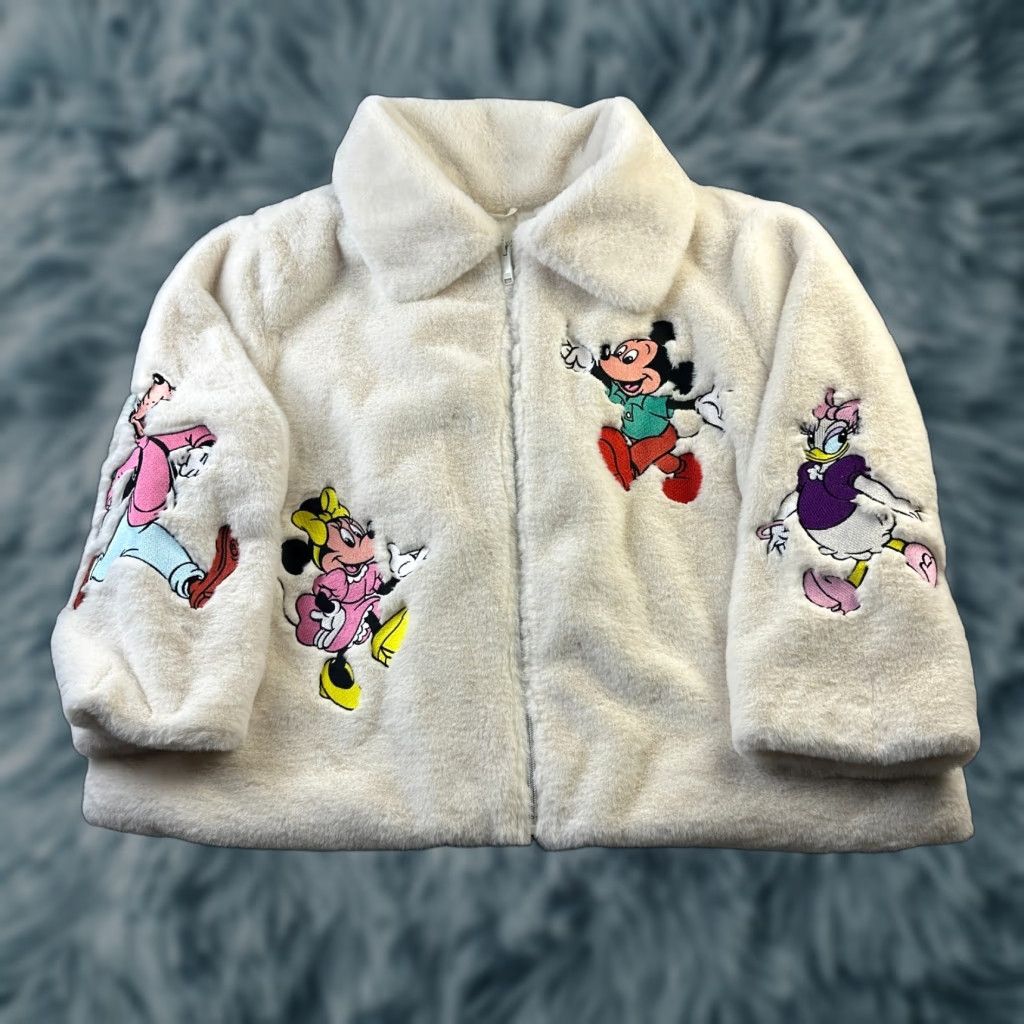 Disney Disney Jacket Womens 1X Faux Fur Mickey And Friends Full Zip Size XL / US 12-14 / IT 48-50 - 1 Thumbnail