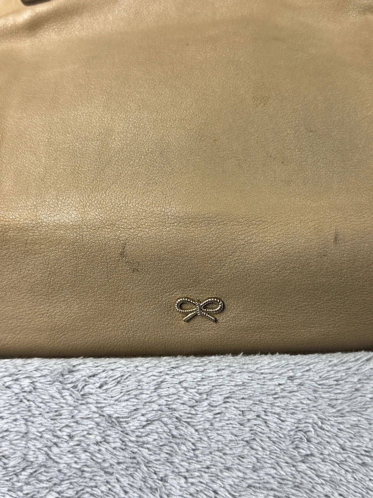Anya Hindmarch Anya Hindmarch Leather Handbag Brown Black Logo Lock Size ONE SIZE - 7 Thumbnail