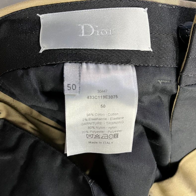 Dior Dior Khaki side stripe slim cut casual pants 2501-Nextarrow Size US 34 / EU 50 - 5 Thumbnail