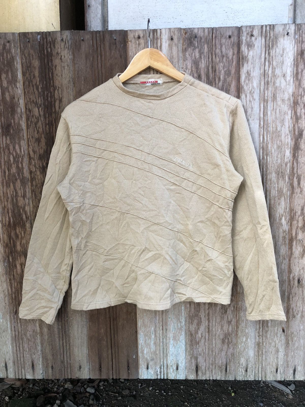 Prada × Vintage Vintage Prada Longsleeve Tee Size M / US 6-8 / IT 42-44 - 1 Thumbnail