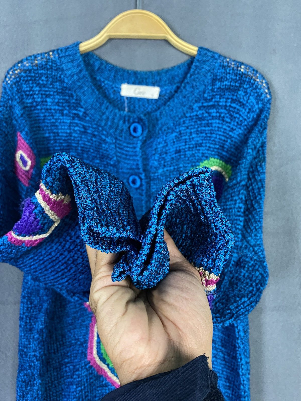 Aran Isles Knitwear × Vintage Vintage Cree Knitted Cardigan Size M / US 6-8 / IT 42-44 - 6 Thumbnail