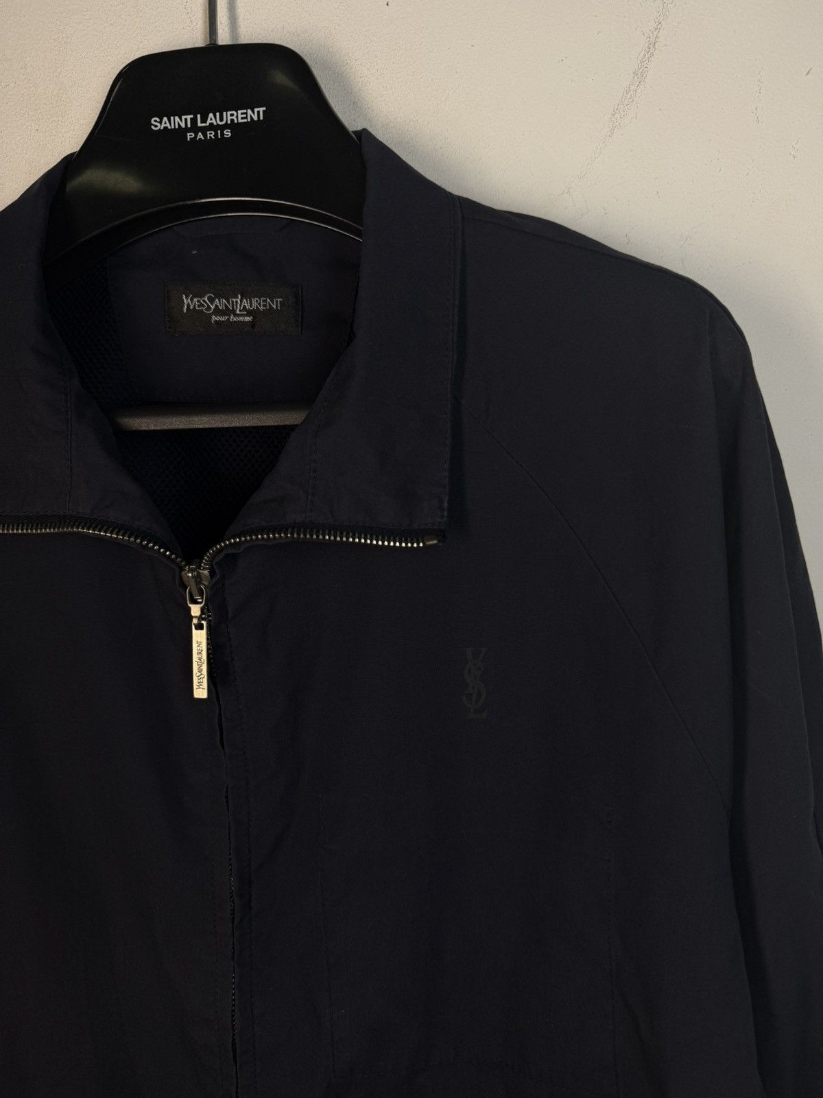 Yves Saint Laurent Spring YSL Jacket Dark Navy Classic Vintage Bomber Size US M / EU 48-50 / 2 - 6 Thumbnail