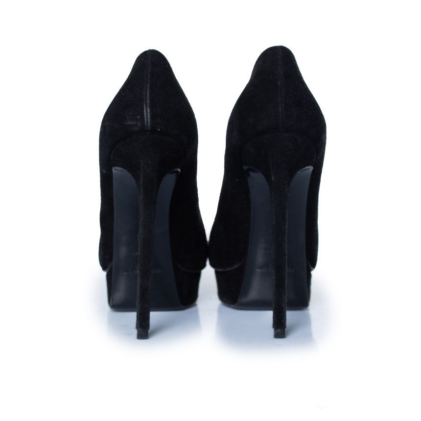 Saint Laurent Paris Saint Laurent, Black suede janis pump Size US 6 / IT 36 - 3 Thumbnail