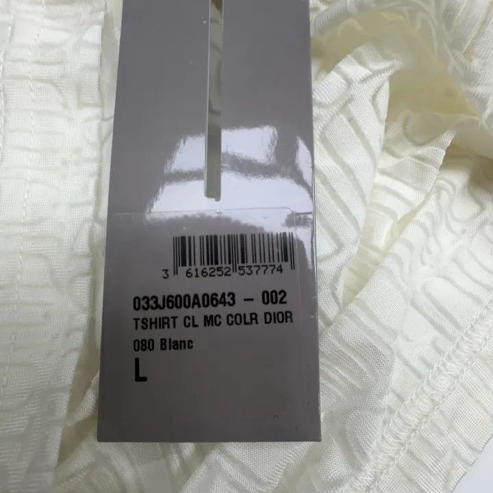 Dior Dior Dior Artistic Signature Sheer White T-Shirt 0079-2507 Size US L / EU 52-54 / 3 - 5 Thumbnail