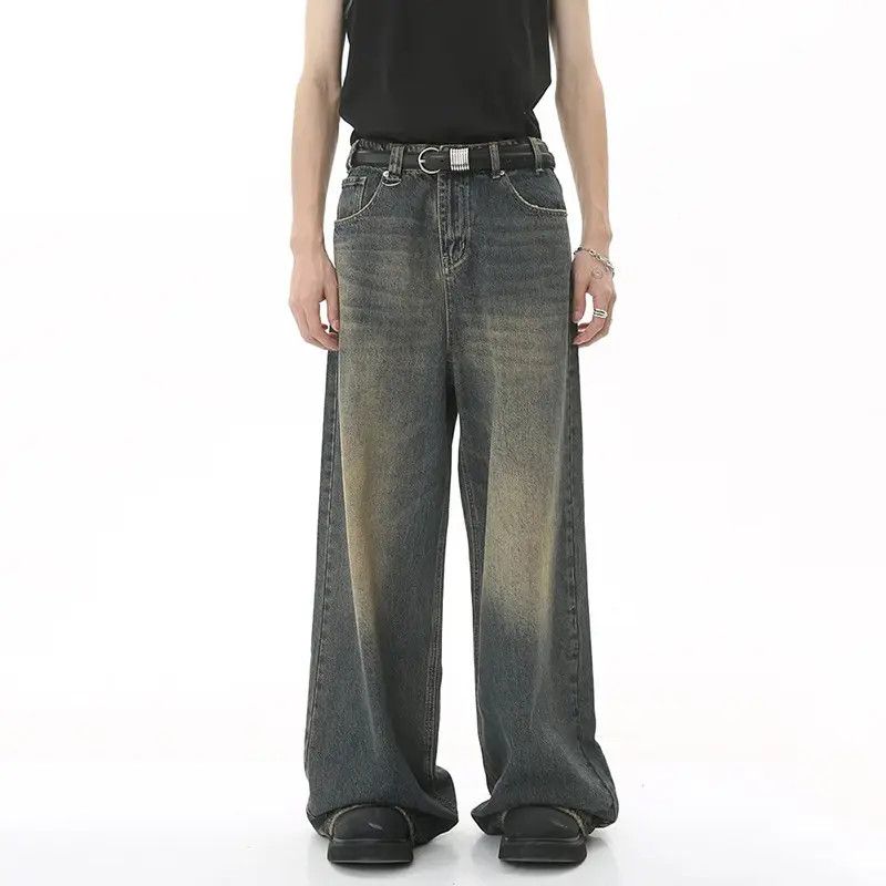 Japanese Brand Old Blue Washed Denim Pants Size US 31 - 1 Thumbnail