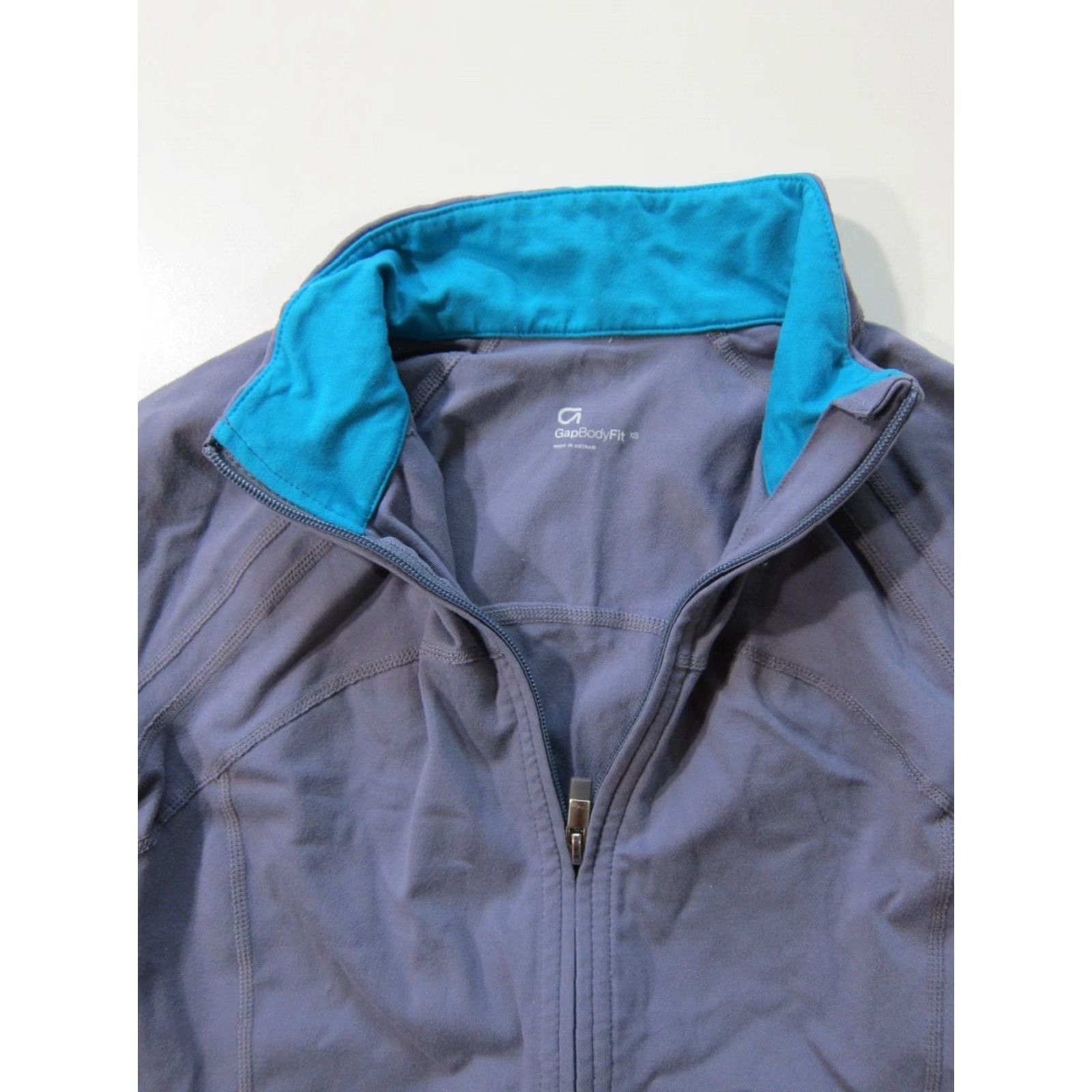 Gap Gap Body Fit Purple Blue Stretch Zip Workout Jacket Women XS Size XS / US 0-2 / IT 36-38 - 3 Thumbnail