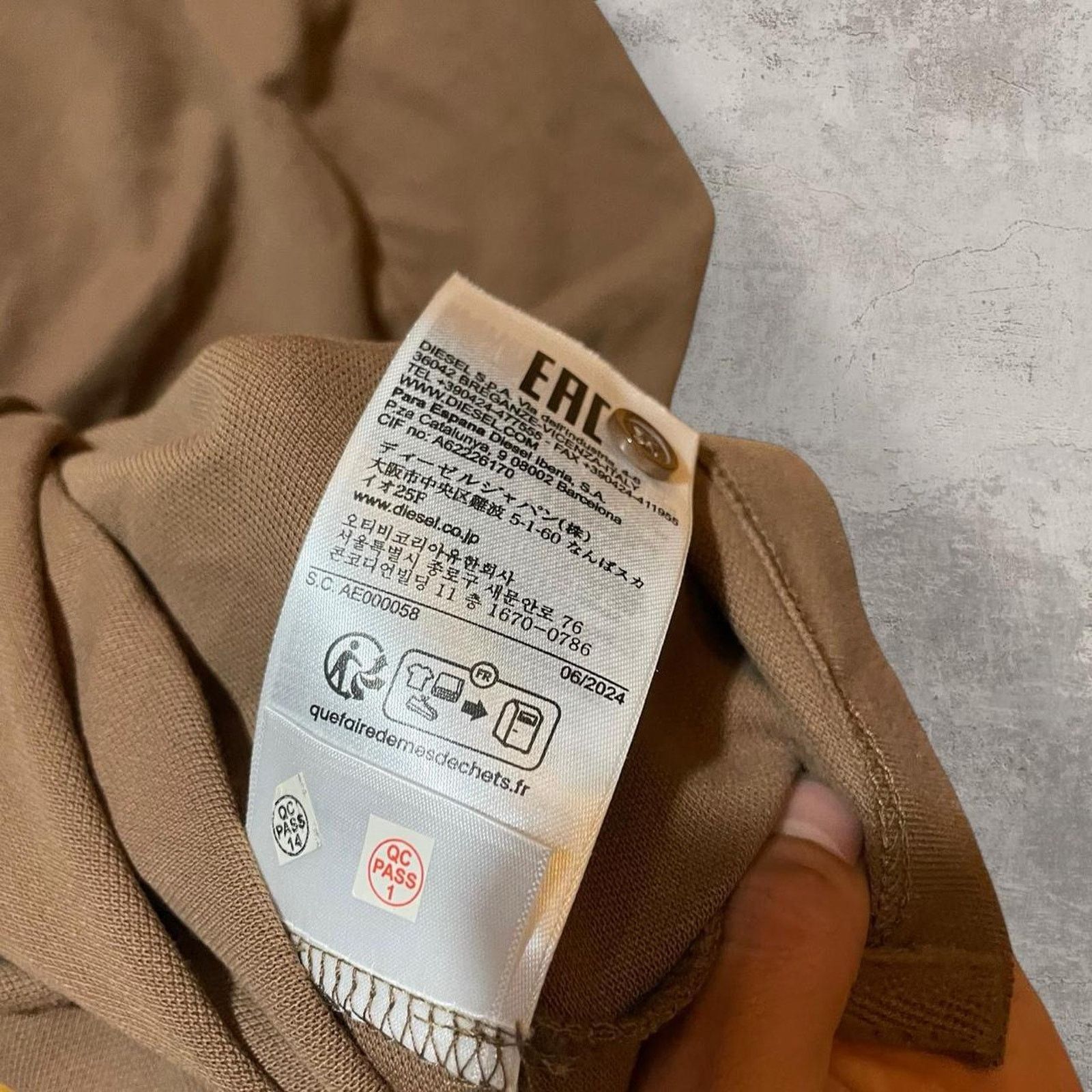 Diesel 2000s diesel brown quarter zip button up polo shirt size XXL Size US XXL / EU 58 / 5 - 6 Thumbnail