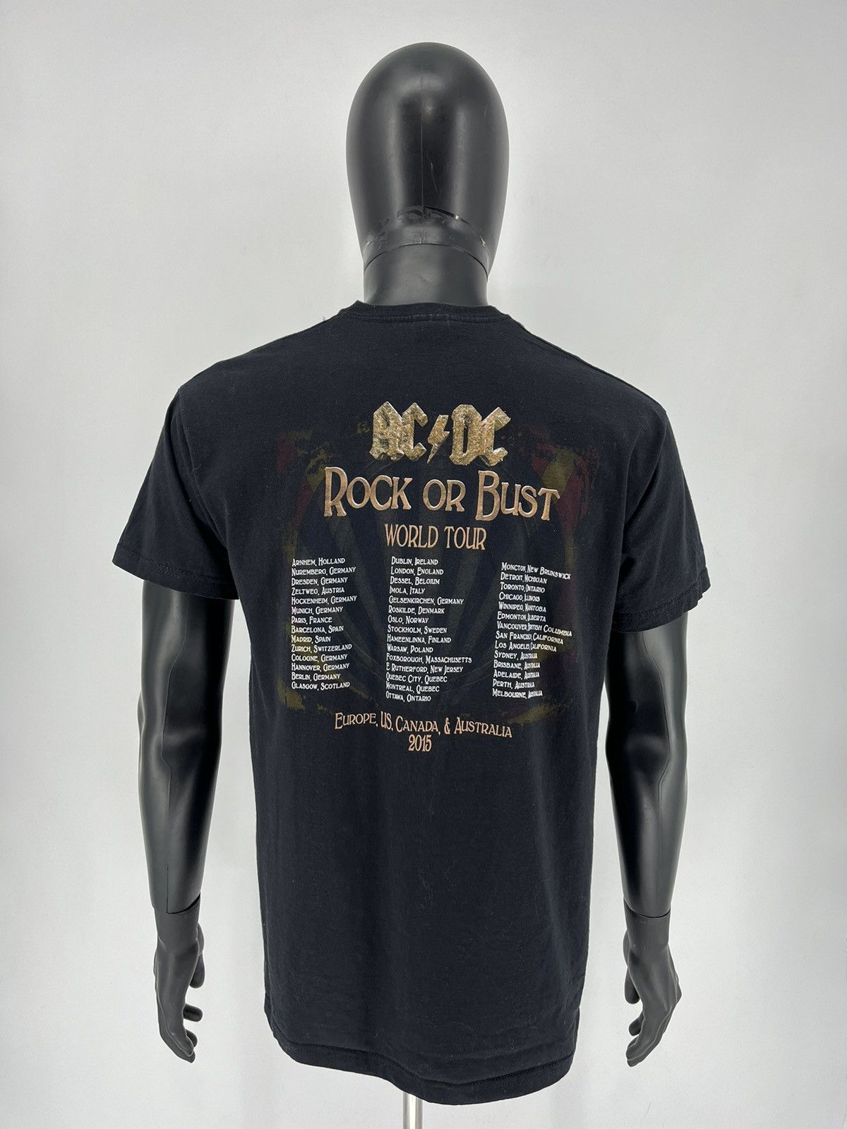 AC/DC × Band Tees × Vintage Vintage Y2K ACDC Rock or Bust Heavy Metal Rock T-Shirt Like Size US L / EU 52-54 / 3 - 7 Thumbnail
