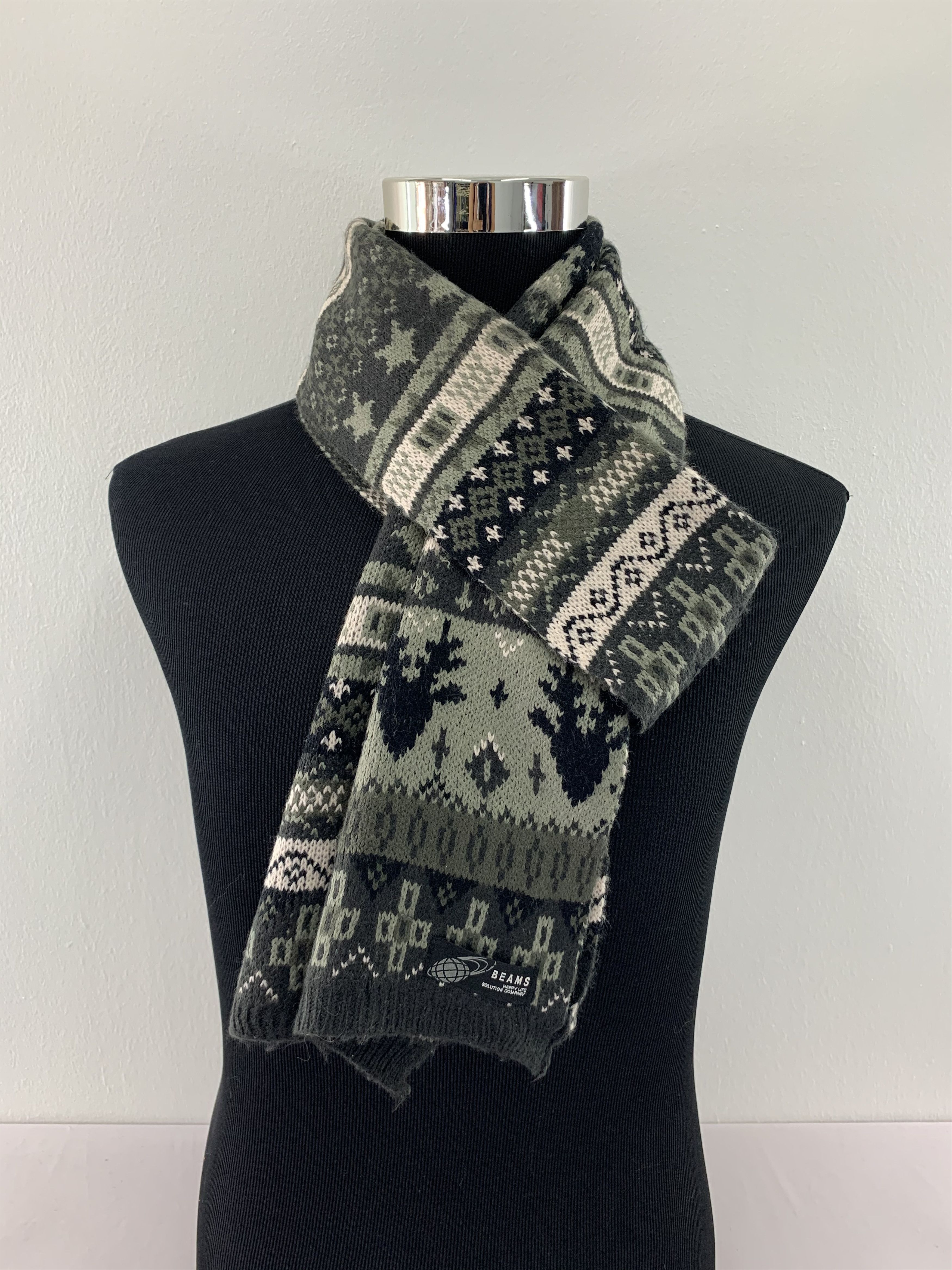 Beams Japan Beams Scarf Wool Muffler Neck Wrap BL4229 Size ONE SIZE - 1 Thumbnail