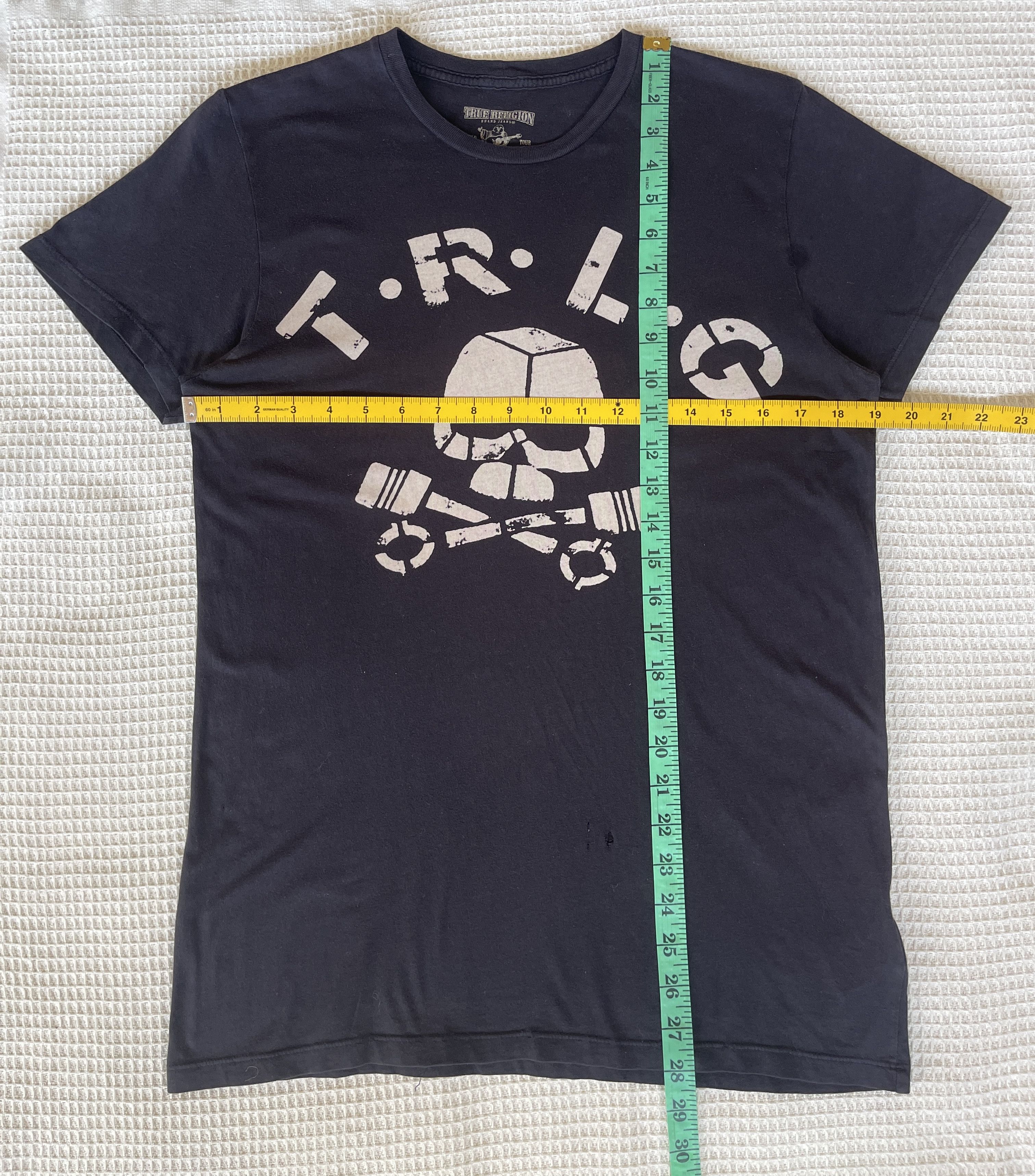True Religion Vintage🔥True Religion🔥Big Logo Skull Crew Neck Thrashed Tee Size US S / EU 44-46 / 1 - 12 Thumbnail