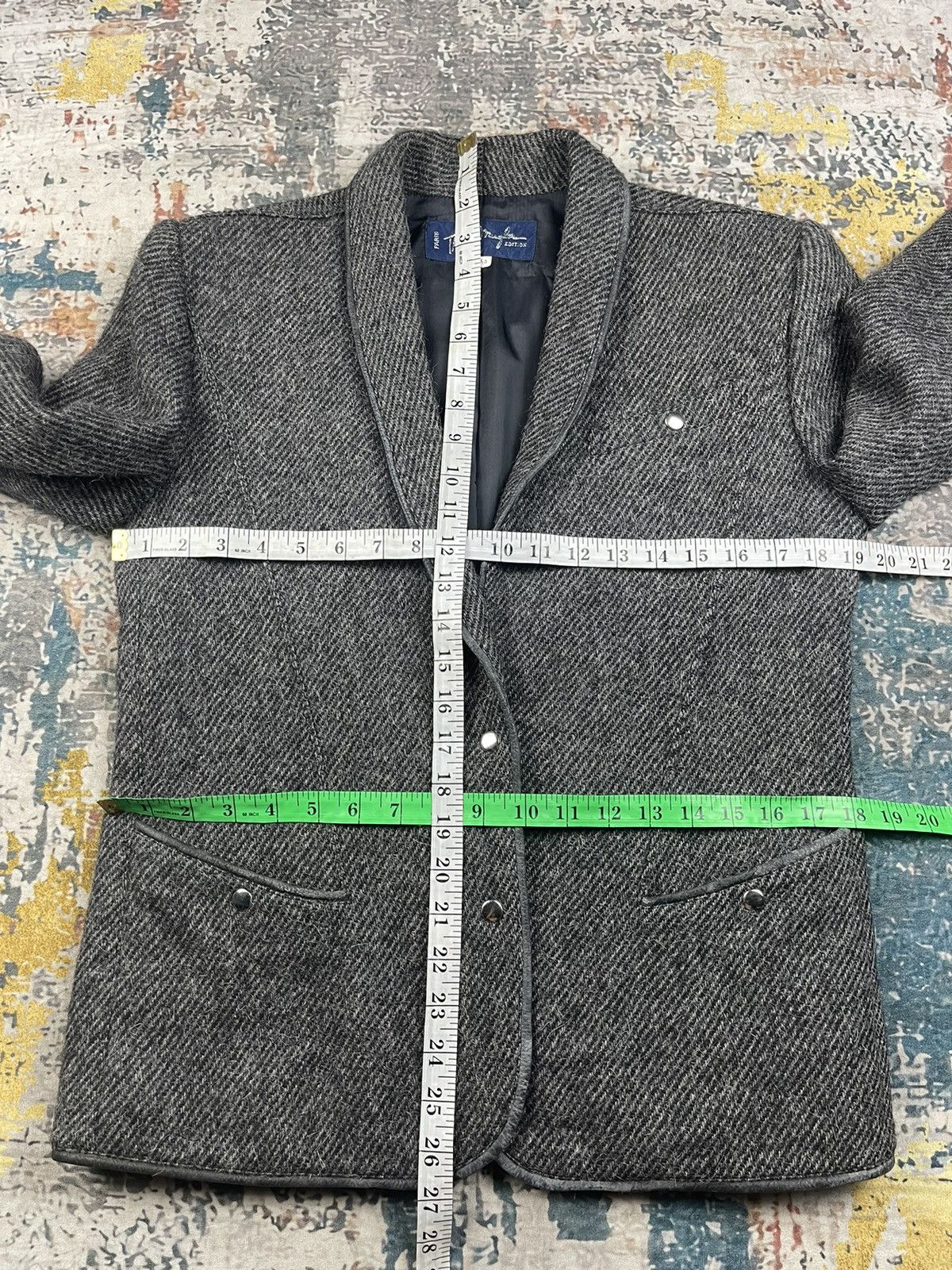 Thierry Mugler Thiery Mugler Wool Tweed Leather Trim Jackets Size M / US 6-8 / IT 42-44 - 13 Thumbnail