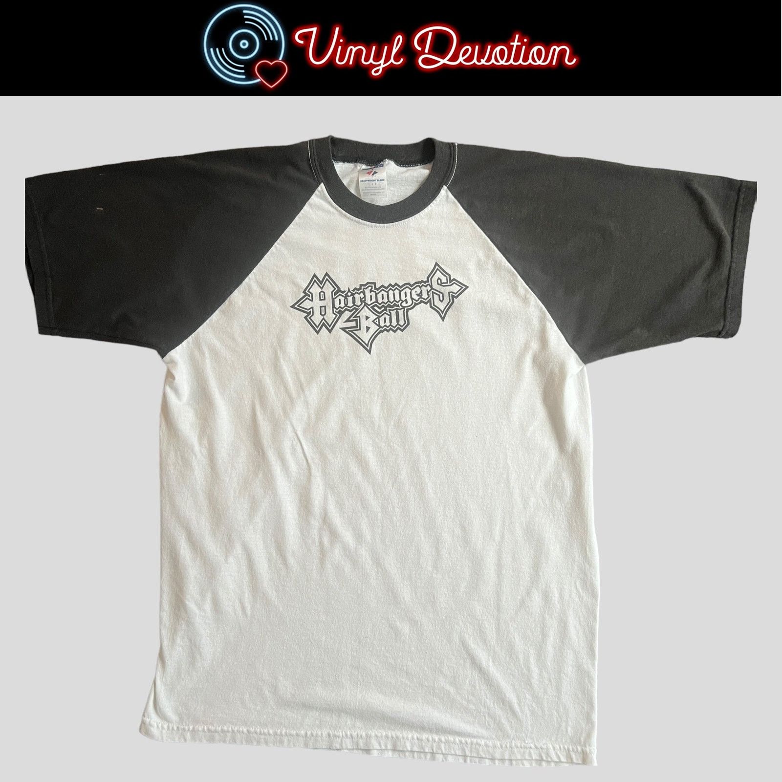 Hairbangers Ball 80's Band Vintage Size L Raglan / Baseball