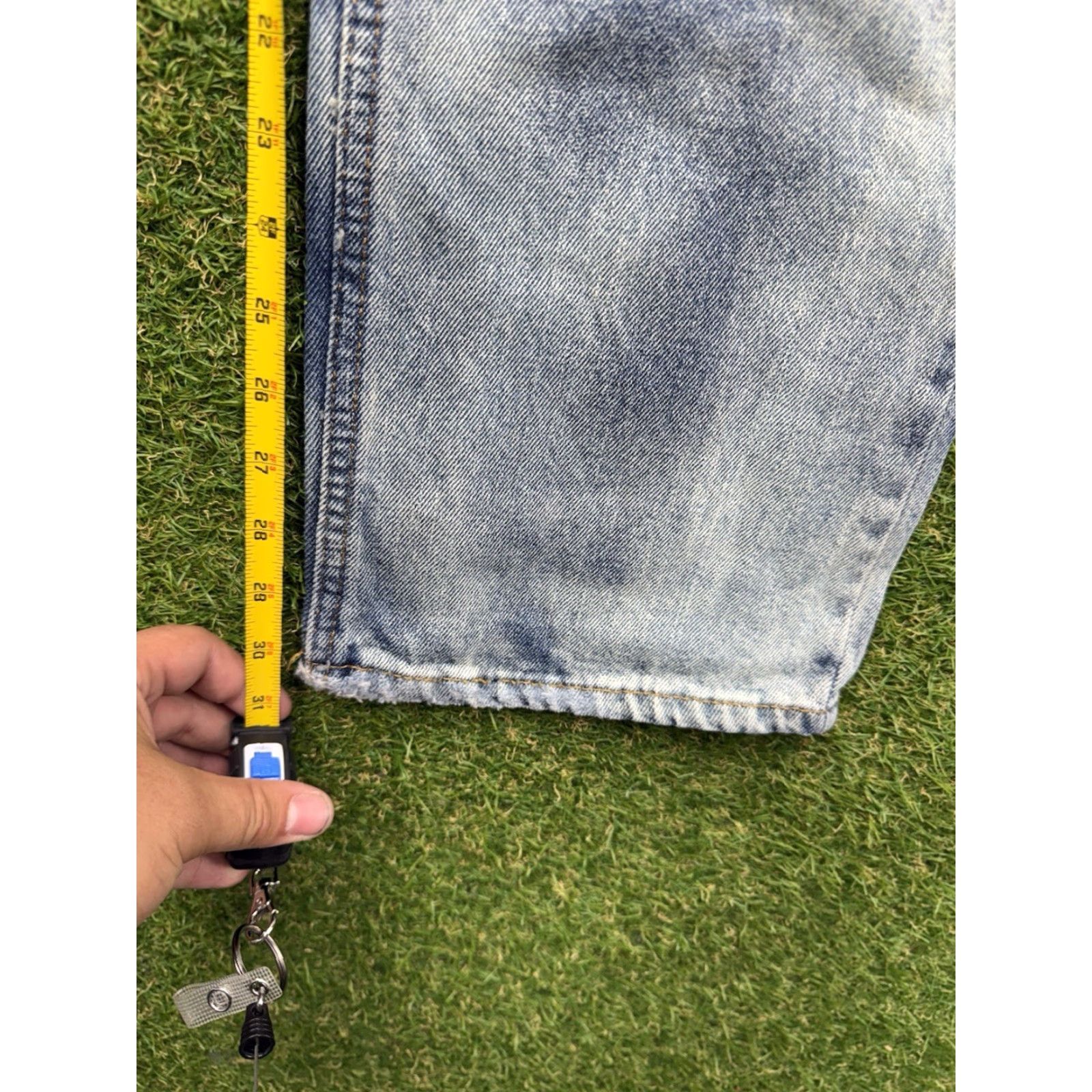 Levi's VINTAGE Levi's 505 Jeans Mens 34x32 Regular Fit Acid Wash Denim Straight Casual Retro Size US 34 / EU 50 - 6 Thumbnail