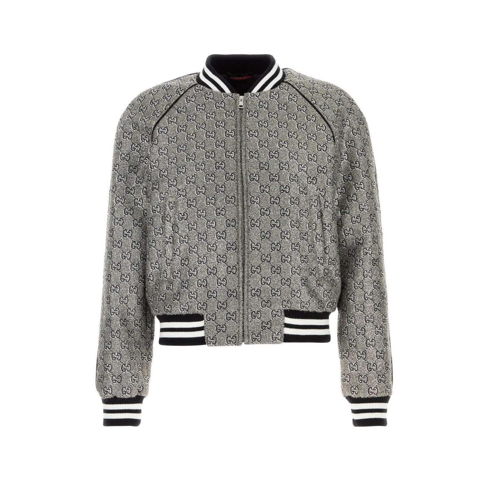 Gucci GUCCI Embellished Tweed Bomber Jacket New & Authentic (Men's Size US M / EU 48-50 / 2 - 1 Thumbnail