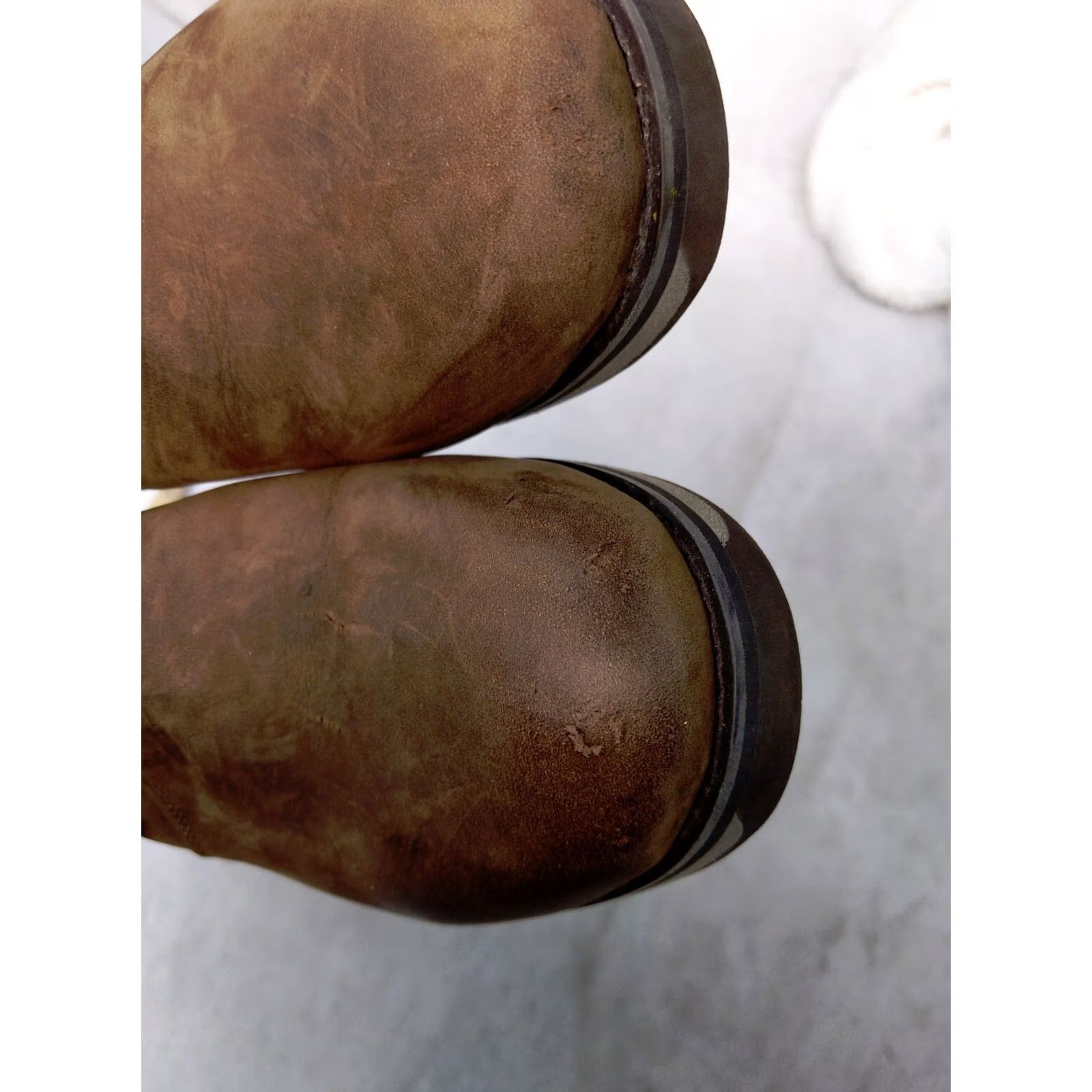 Vintage LL Bean Boots Womens 7.5 Brown Leather Tweed Plaid Ankle Buckle Zip up 501865 Size US 8 / IT 38 - 3 Thumbnail