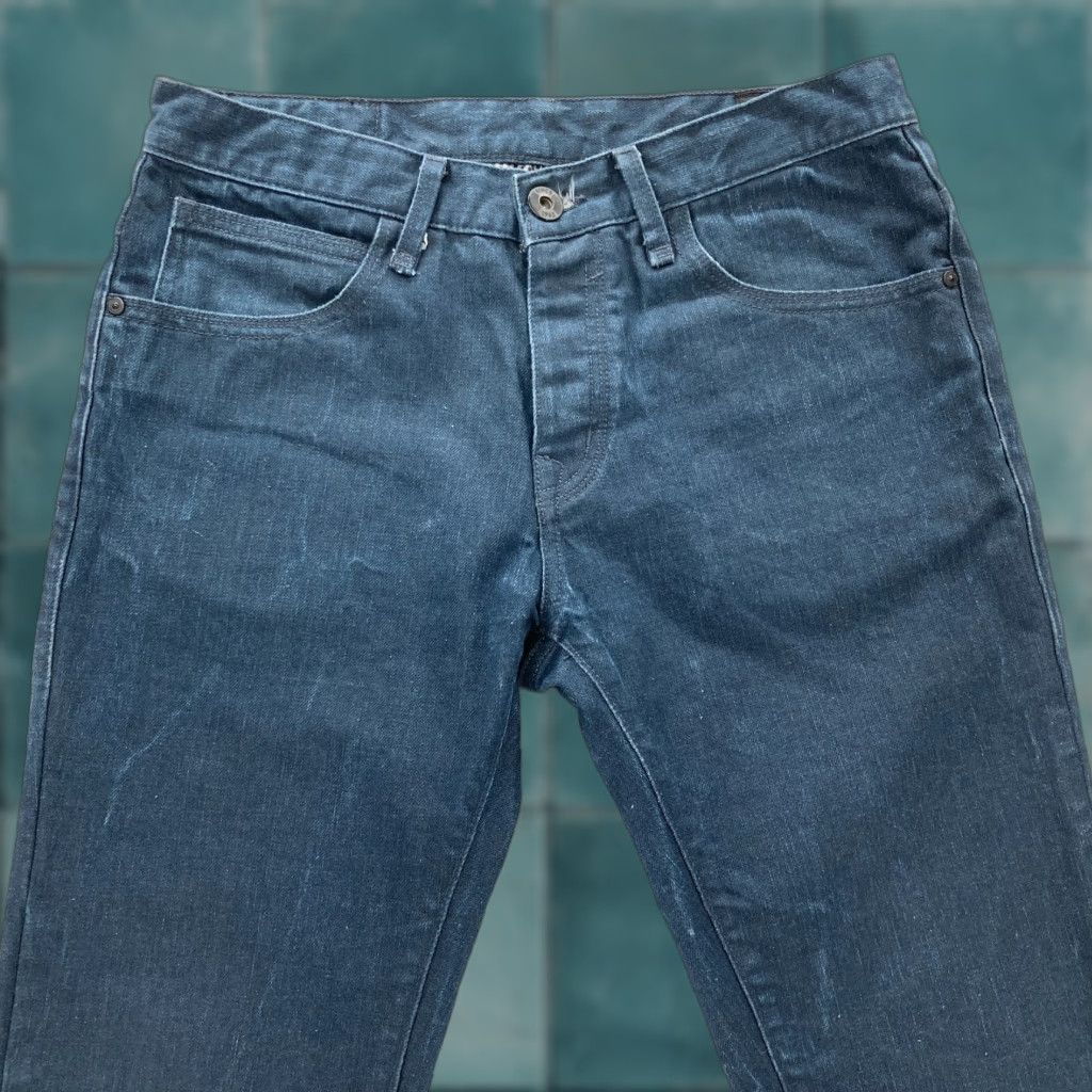 Ben Sherman Ben Sherman Brighton 63 Jeans Mens 32x32 Rampton Slim Straight Blue Denim Waxed Shirt Size US 32 / EU 48 - 1 Thumbnail