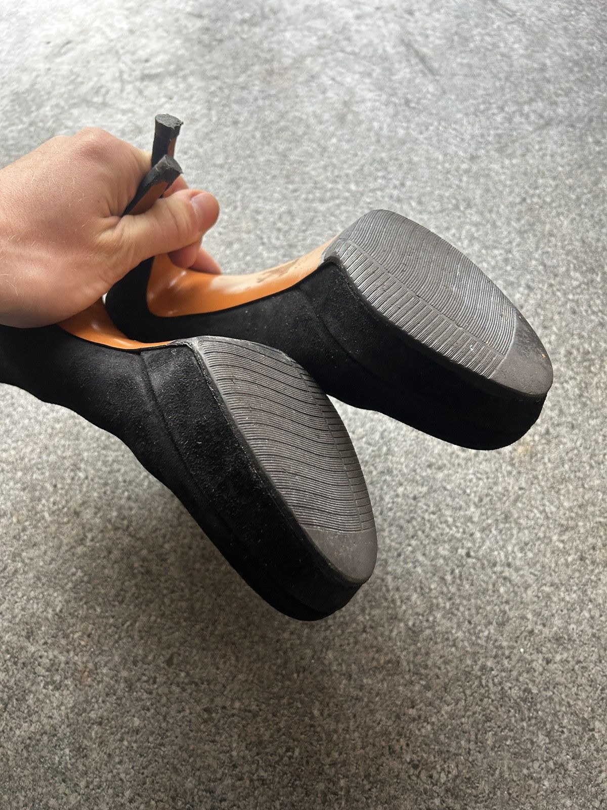 Gucci Gucci Leather Suede Heels Size US 6.5 / IT 36.5 - 12 Thumbnail