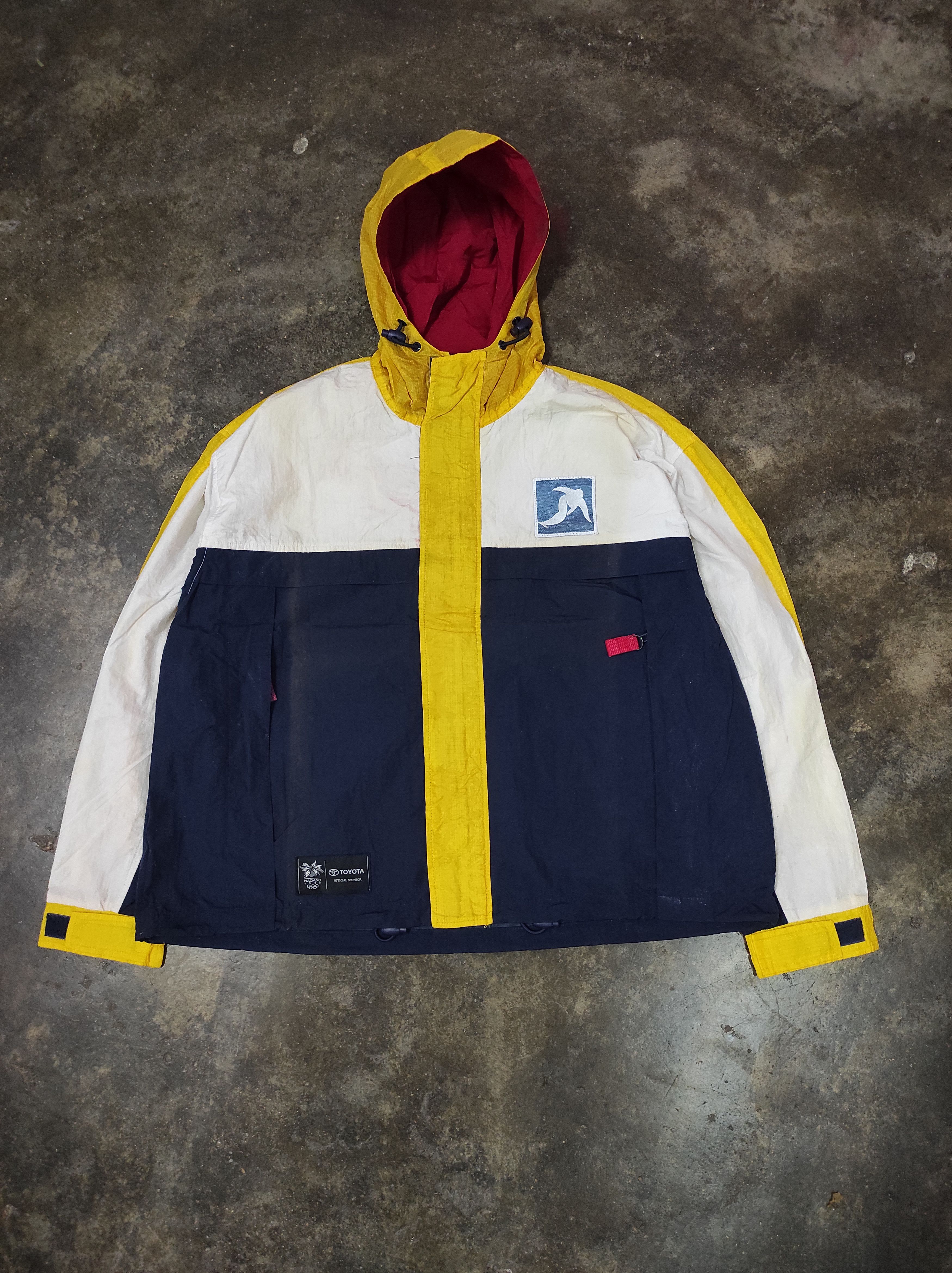 Japanese Brand × Mizuno × Vintage MIZUNO X TOYOTA OLYMPIC NAGANO 1993 MULTICOLOUR JACKET FADED Size US XL / EU 56 / 4 - 1 Thumbnail