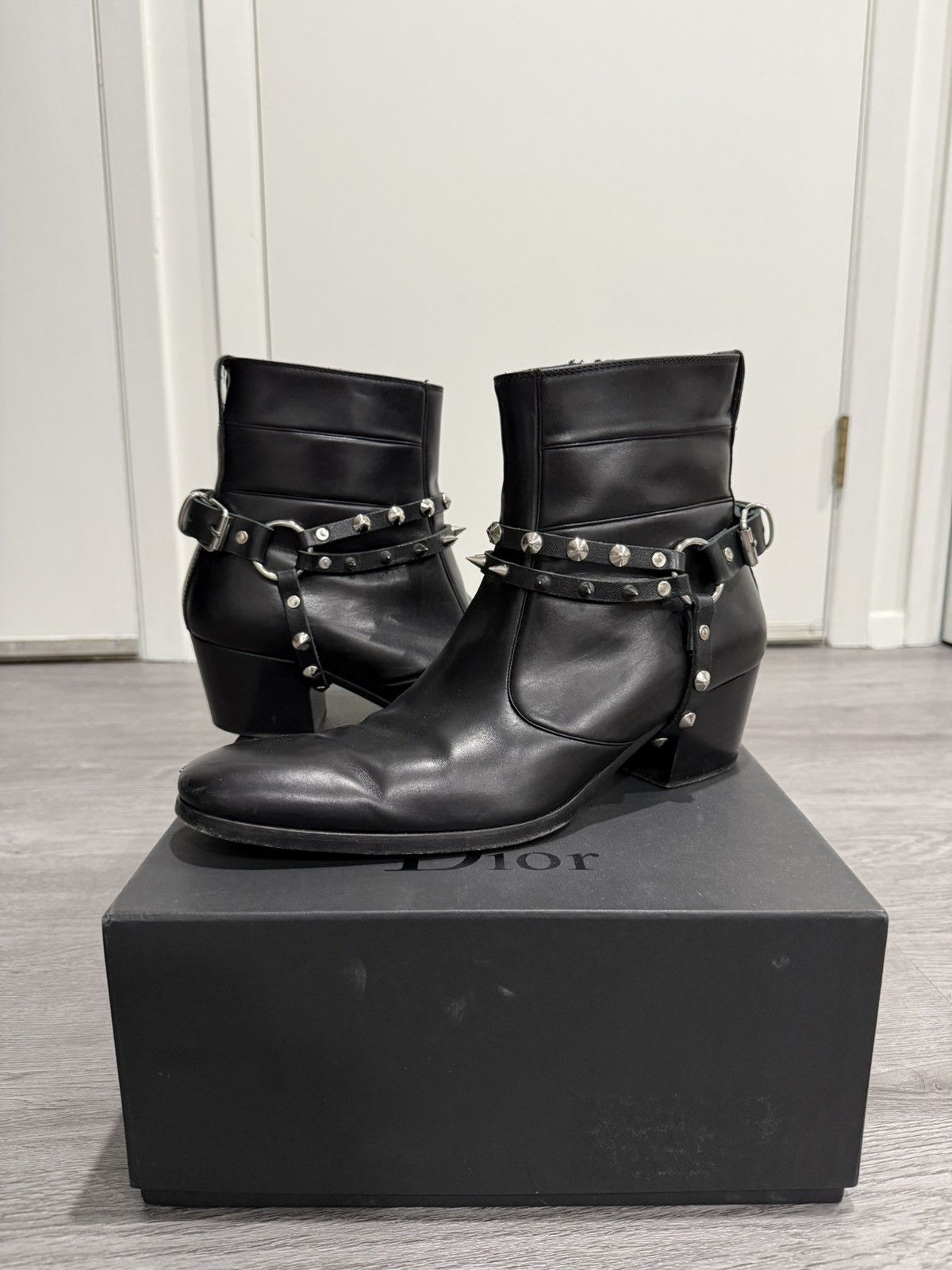 Dior × Hedi Slimane Dior Homme FW06 Cuban Heel Boots | Grailed