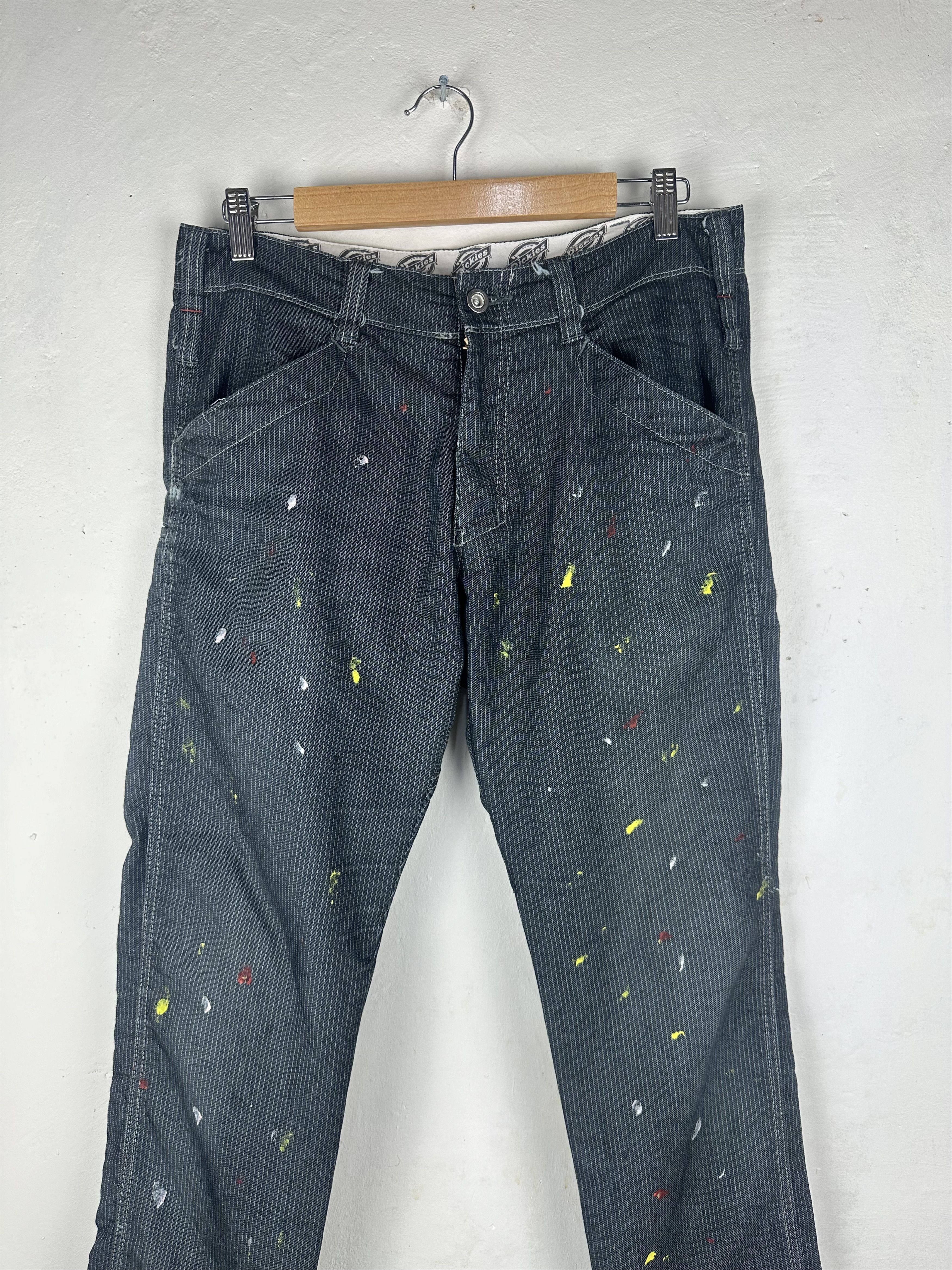 Dickies DICKIES VINTAGE OVER THE STRIPES PAINTED CASUAL PANTS Size US 32 / EU 48 - 3 Thumbnail