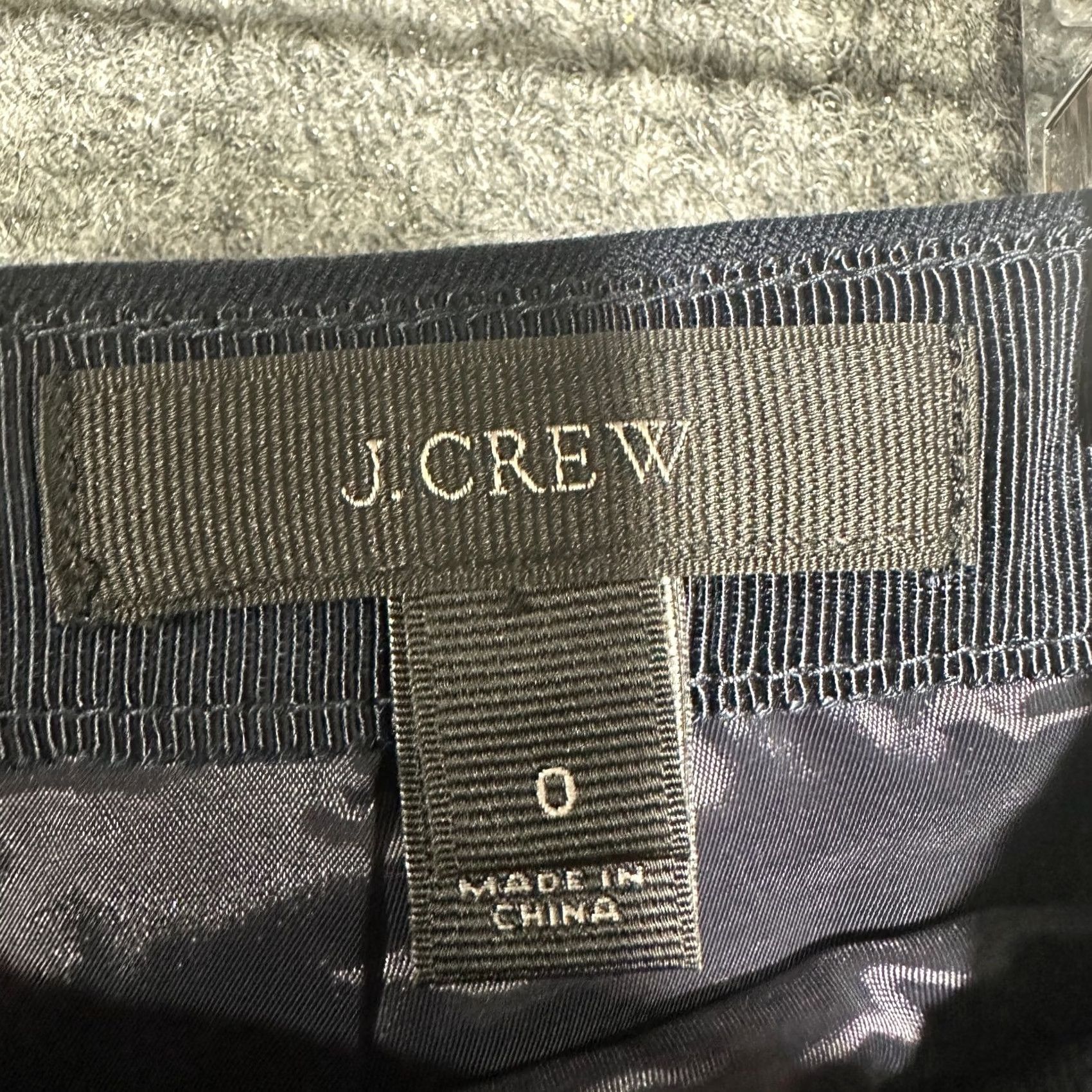 J.Crew J.CREW Skirt Womens 0 A-Line Cotton Blend Back Zip Lined Vent Blue Size 25" / US 0 / IT 36 - 4 Thumbnail