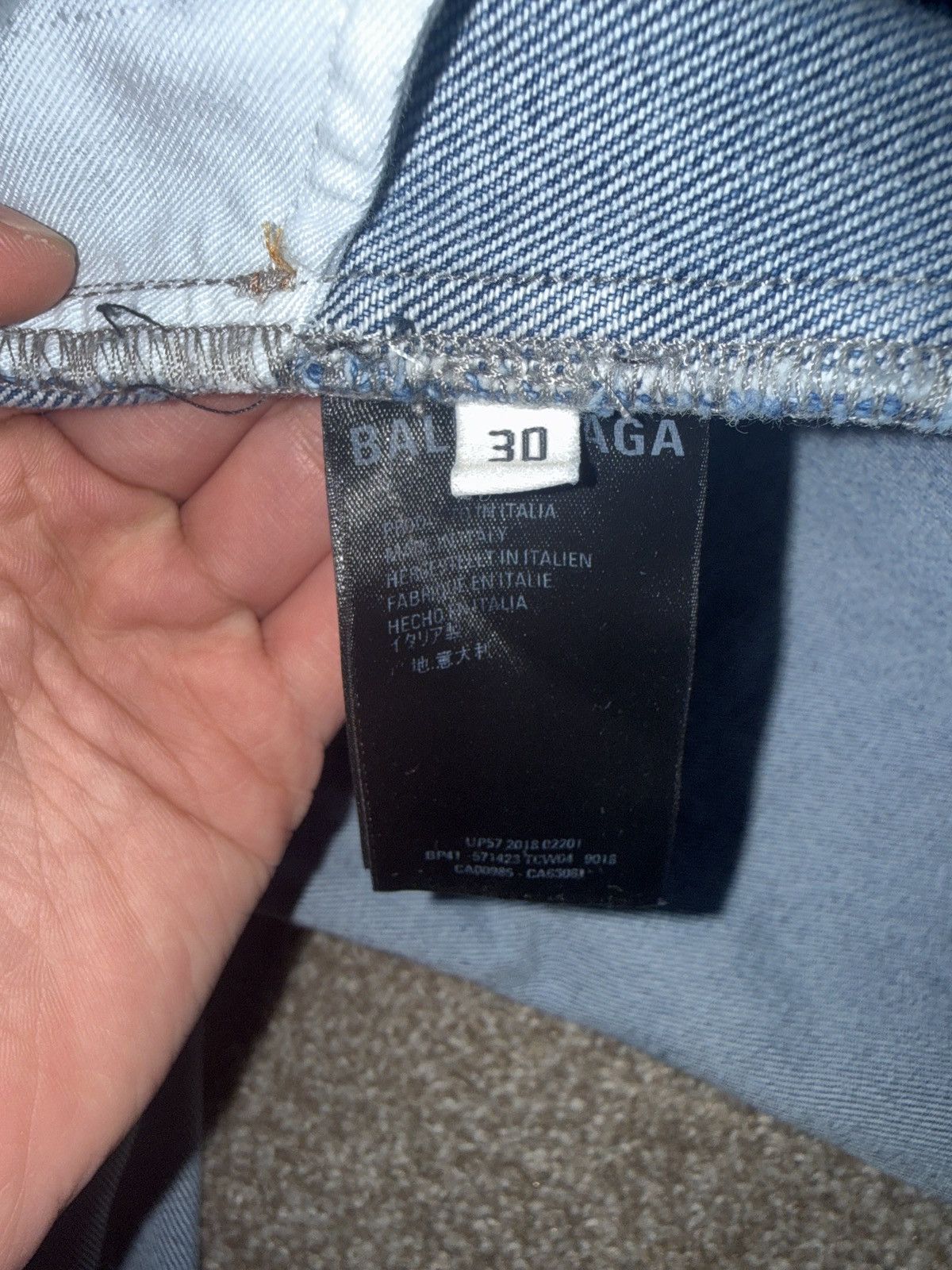 Balenciaga Balenciaga straight fit jeans Size 30" / US 8 / IT 44 - 4 Thumbnail