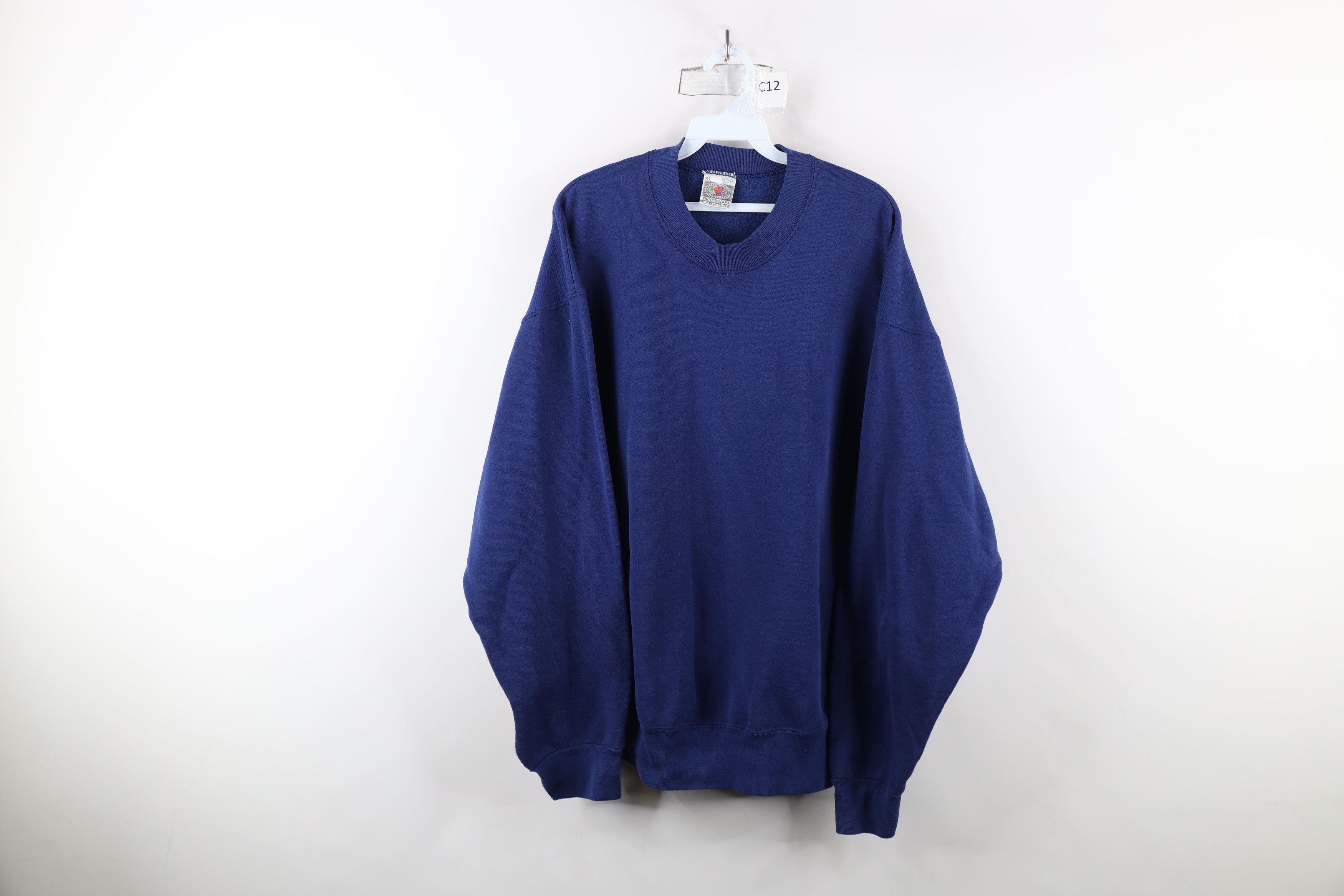 Vintage Vintage 90s Streetwear Heavyweight Crewneck Sweatshirt USA Size US XL / EU 56 / 4 - 1 Thumbnail