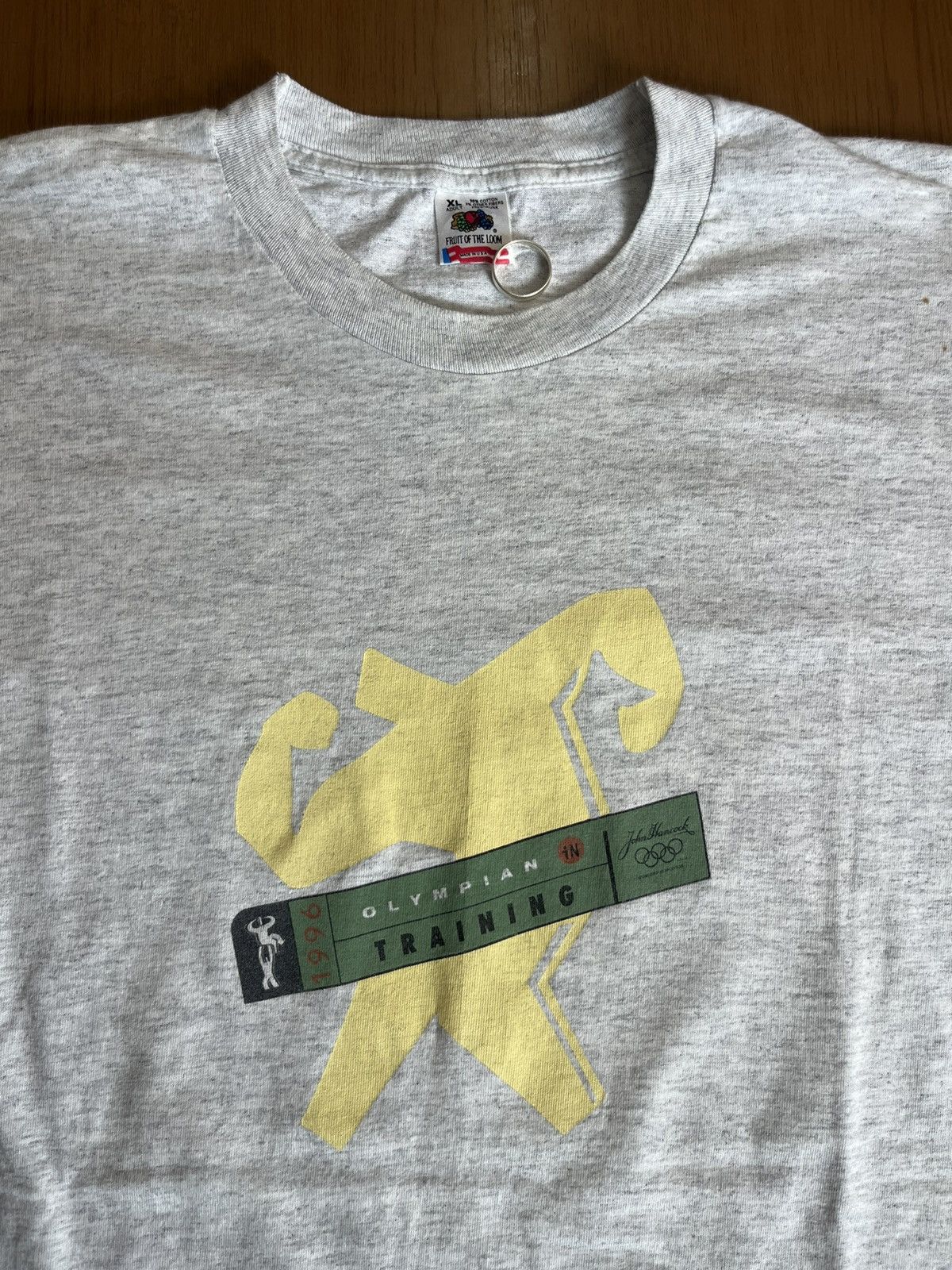 USA Olympics Vintage 1996’s Oympian Training John Hancock Tshirt Size US XL / EU 56 / 4 - 5 Thumbnail