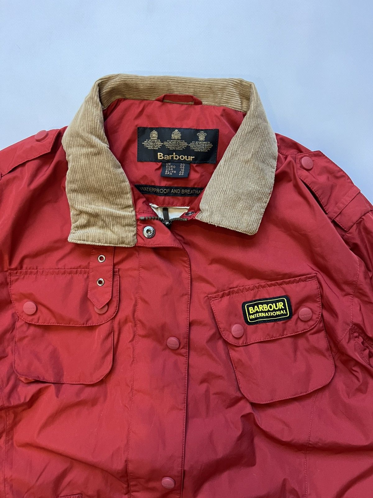 Barbour Barbour Red Multipocket Jacket Womens International Size XXL / US 16-18 / IT 52-54 - 3 Thumbnail