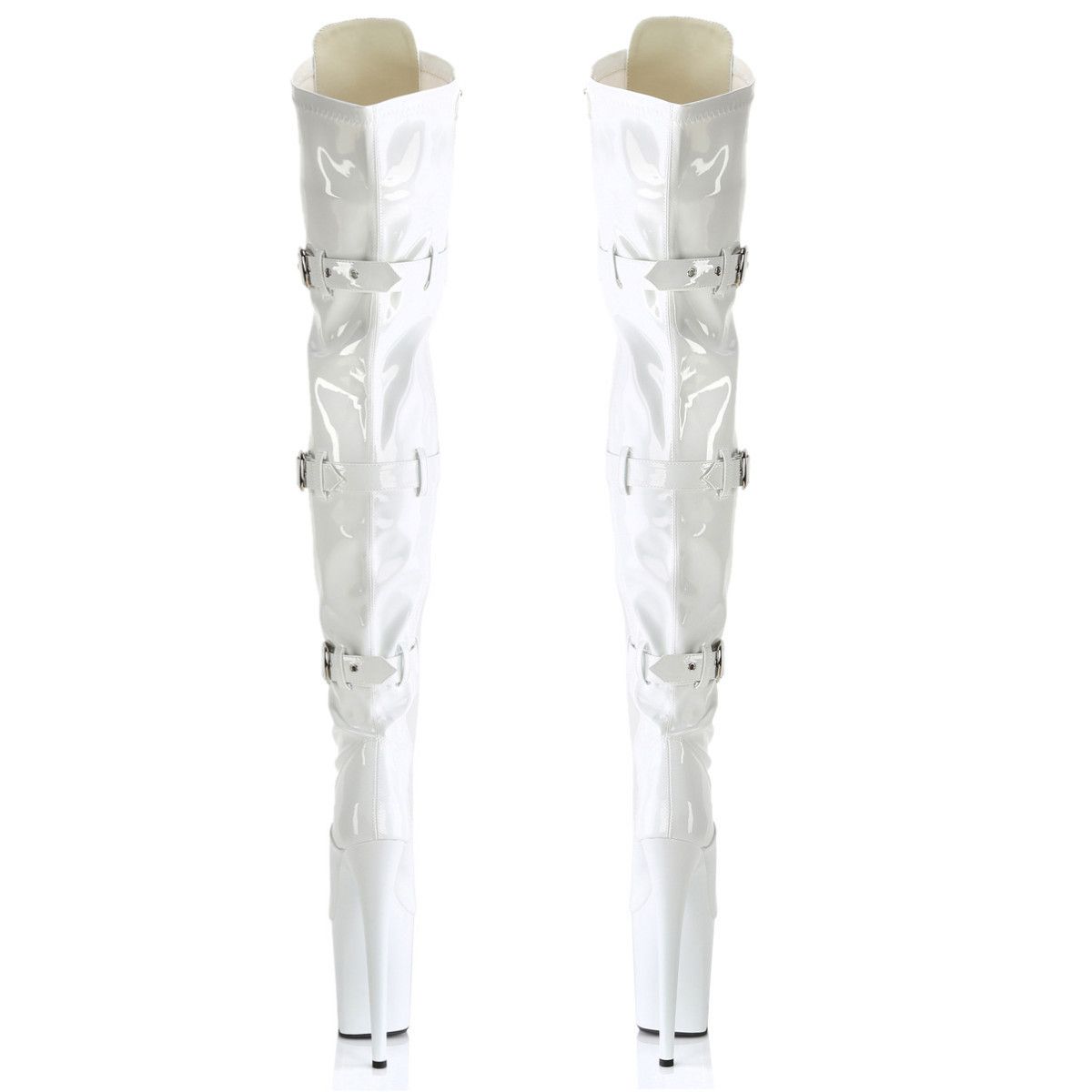 Other Flamingo 3028 Triple Buckle Thigh High 4" Platform Boot 8" H Size US 6 / IT 36 - 4 Thumbnail
