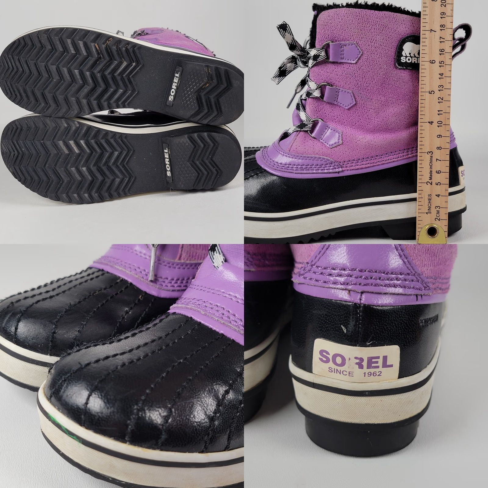 SOREL VINTAGE Sorel Pink Insulated Yoot Pack Boots Women Men's 9 7 EU 40 Winter Water Resistant Lace Up Rubber Upper Leather Snow Boot Adults Girls Boys? Size US 10 / IT 40 - 8 Thumbnail