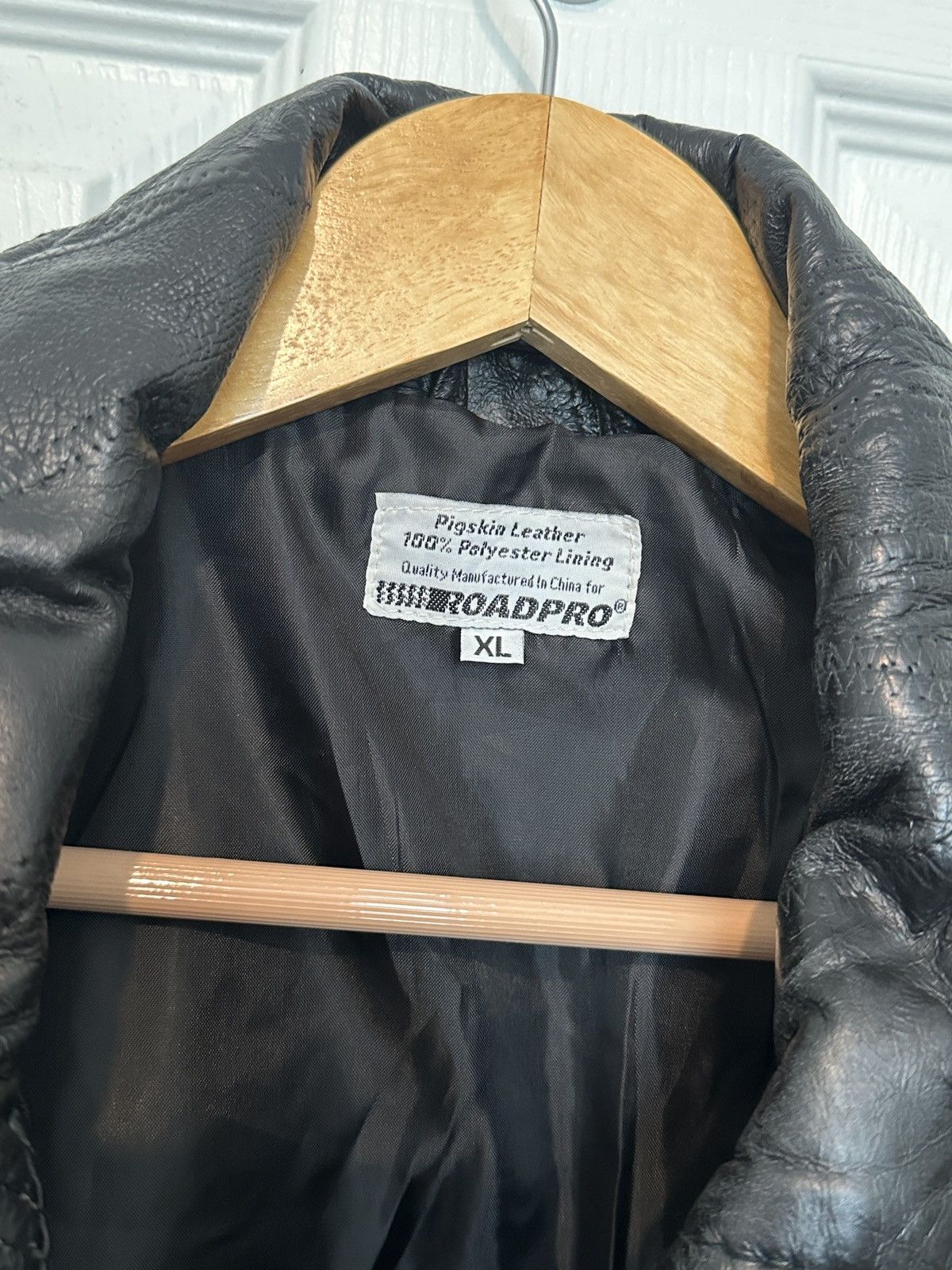 Designer × Vintage Genuine Roadpro Leather Jacket XL Size US XL / EU 56 / 4 - 4 Thumbnail