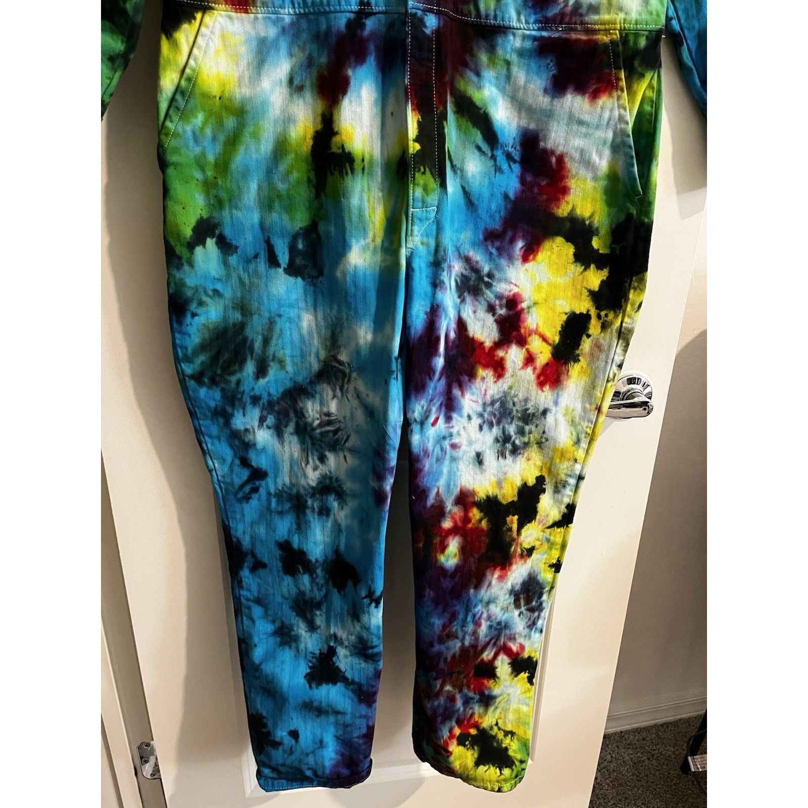 Lee Lee Union Alls Coveralls XL Tie Dye Workwear Jumpsuit Size US 40 / EU 56 - 3 Thumbnail