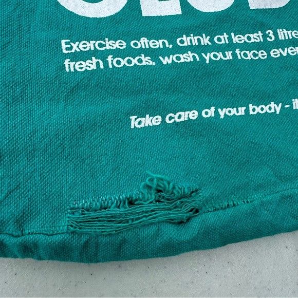 Sporty & Rich SPORTY & RICH ATHLETIC CLUB TEAL TOTE BAG Size ONE SIZE - 5 Thumbnail