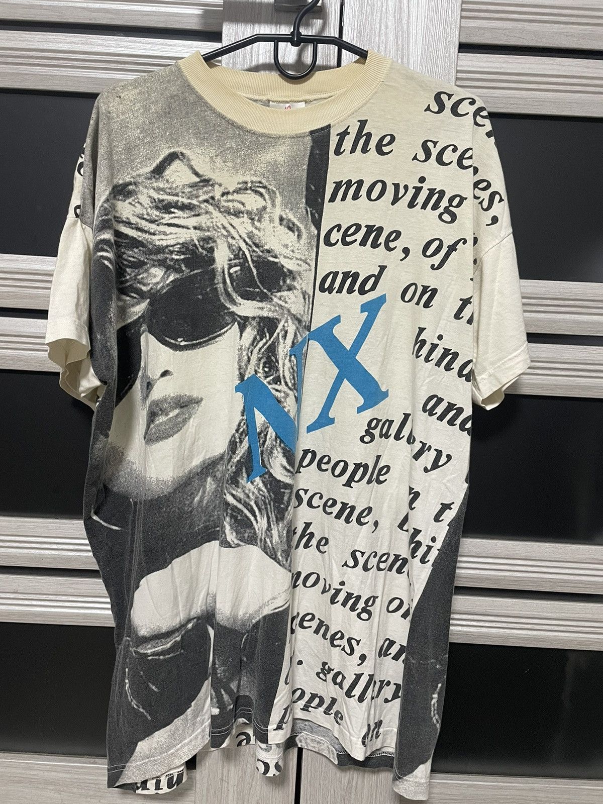 Vintage Vintage NX All Over Print Graphic Tee Art Poster Y2K XL Size US XL / EU 56 / 4 - 2 Thumbnail