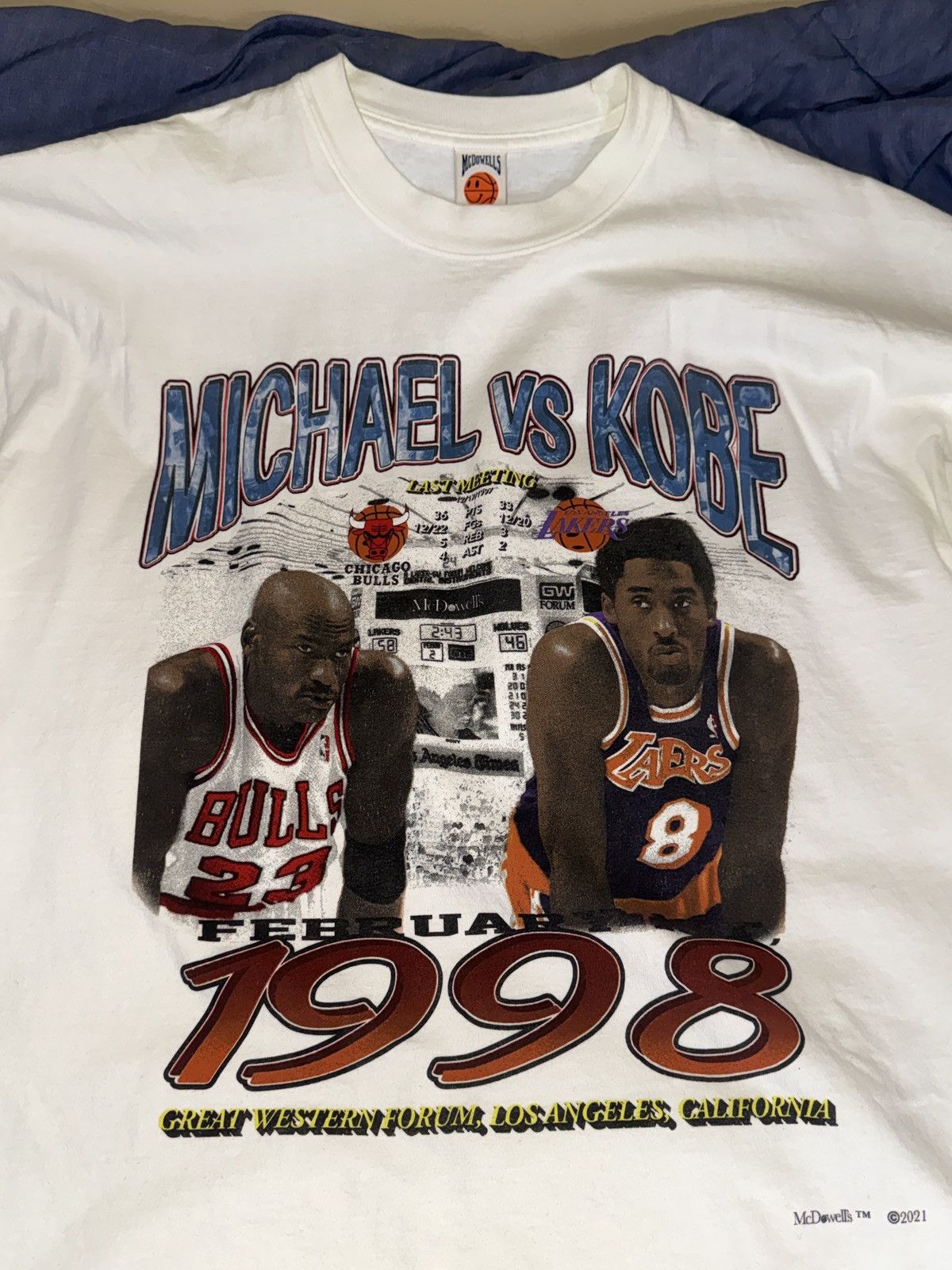 Other MCDOWELLS BRAND KOBE VS MICHAEL TEE🏀 Size US L / EU 52-54 / 3 - 3 Thumbnail