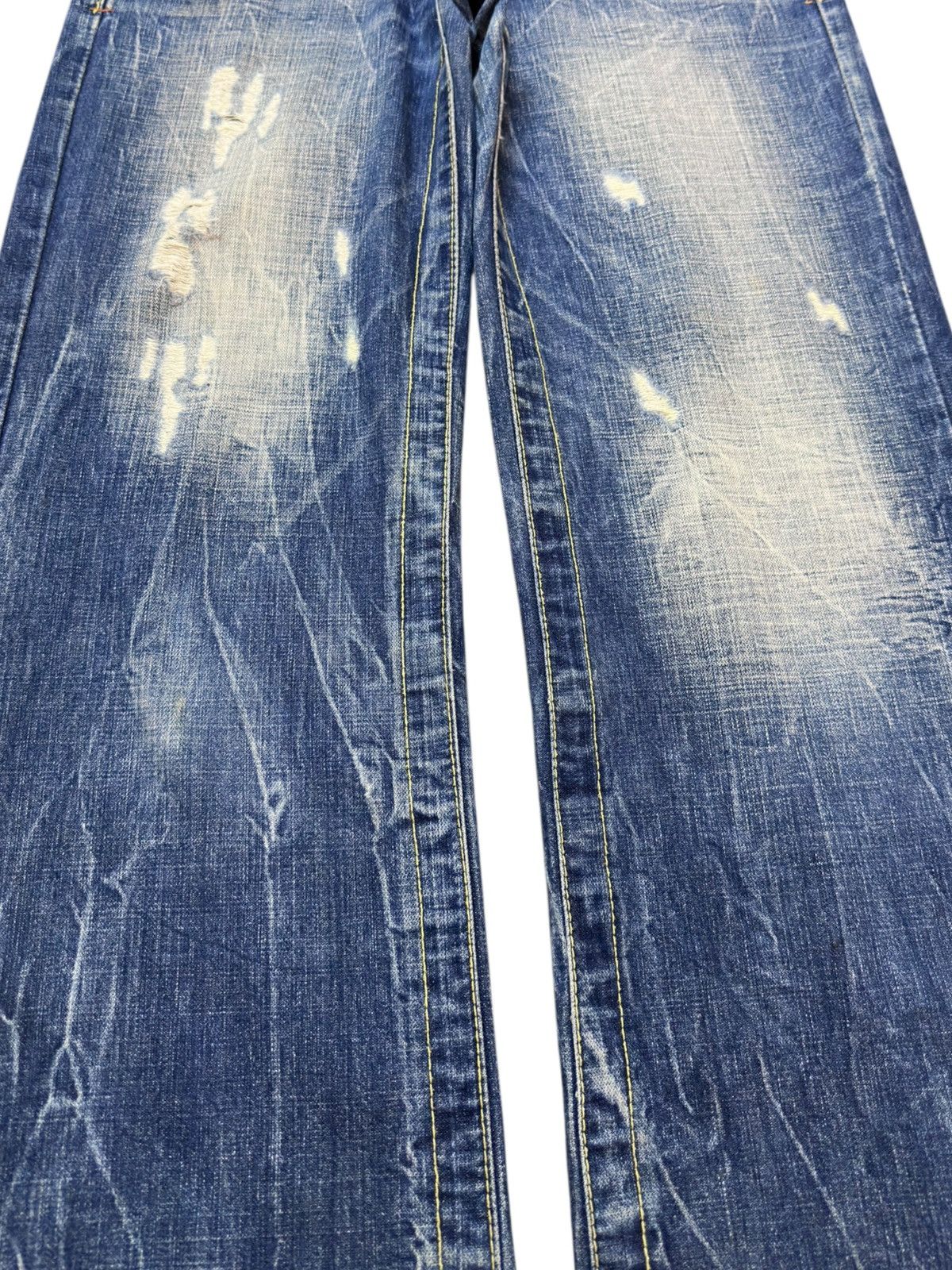 Ed Hardy Vintage Red Pepper Baggy Grunge Distressed Denim Size US 30 / EU 46 - 3 Thumbnail