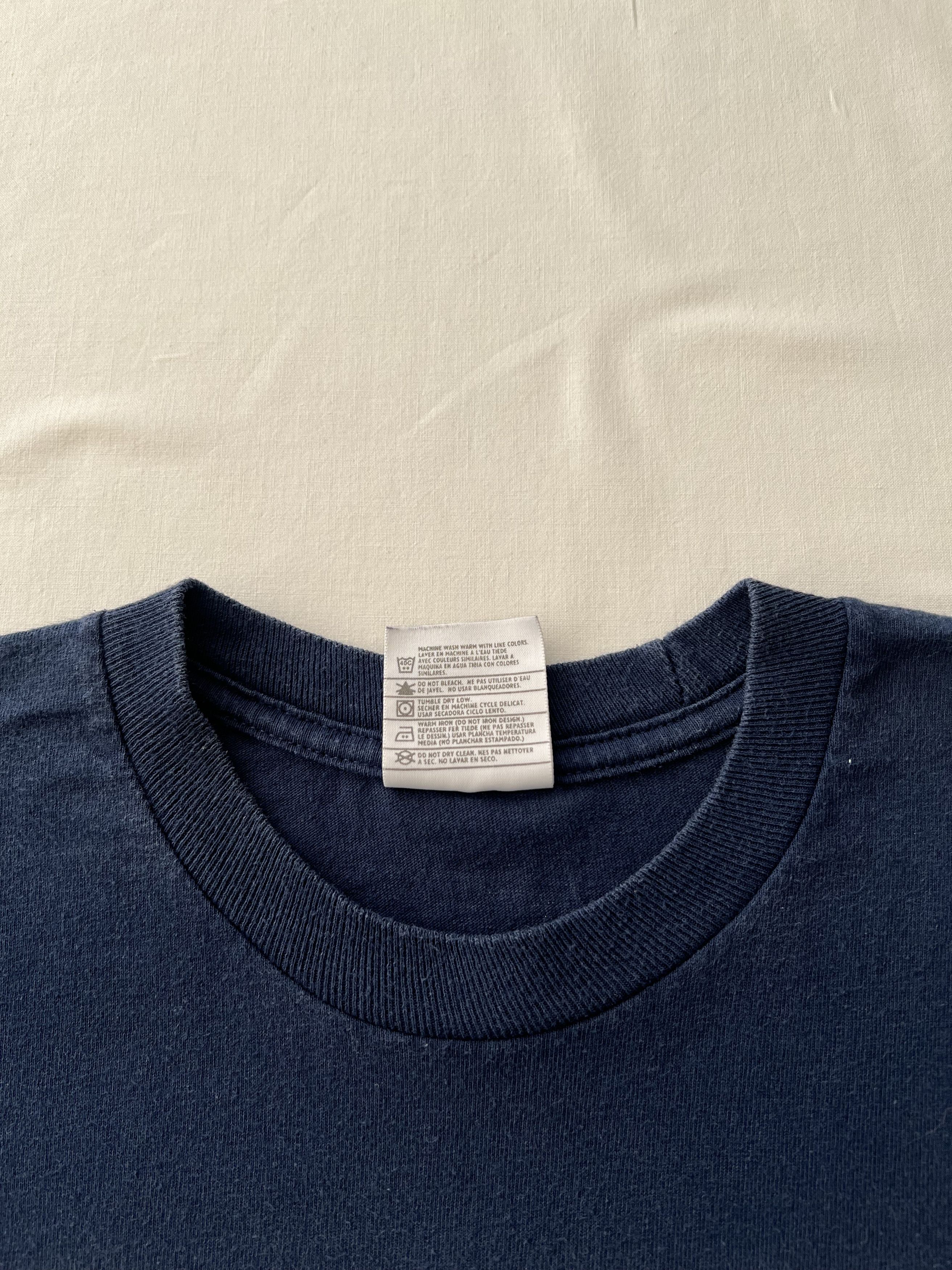 Nike × Vintage Vintage 90s Nike Stampede Basketball Streetwear Navy Tee Size US S / EU 44-46 / 1 - 6 Thumbnail