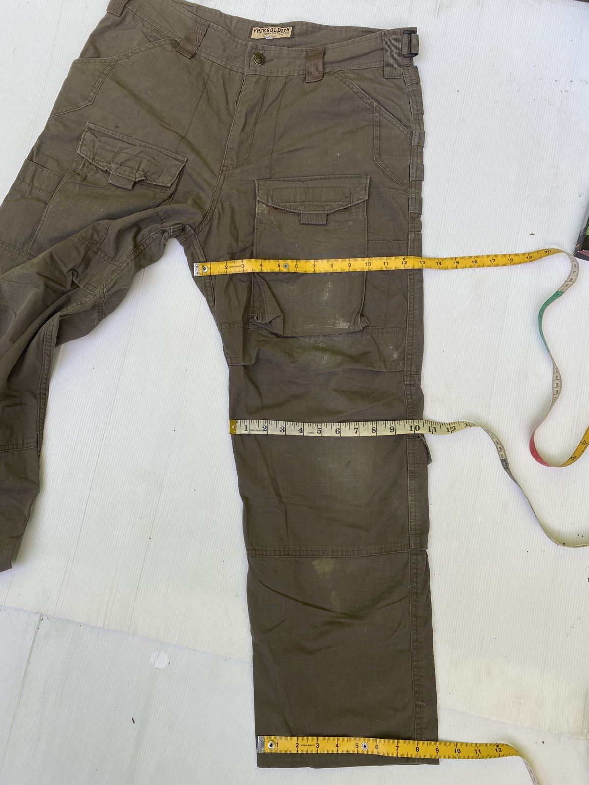 If Six Was Nine × Japanese Brand × Vintage Vintage Free soldier multi pocket cargo pants Size US 36 / EU 52 - 11 Thumbnail