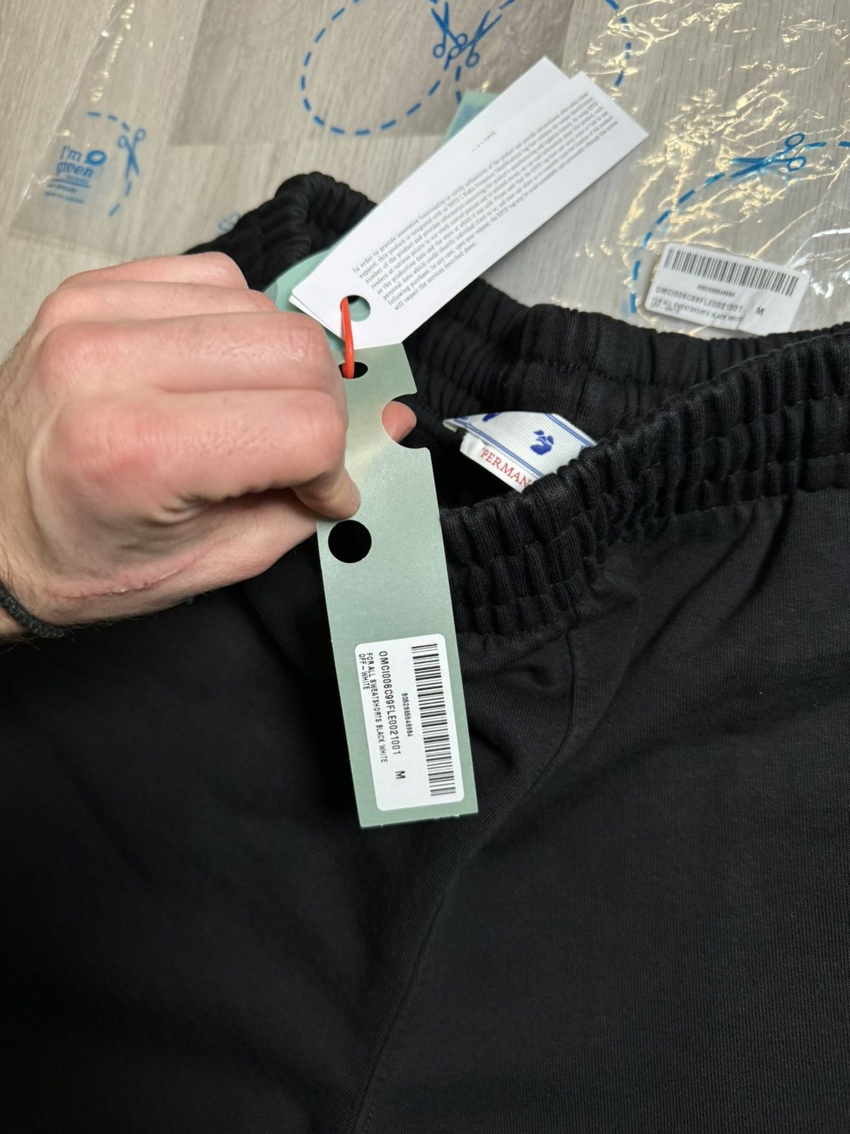 Off-White Off White For All Black Sweatshorts Size US 31 - 4 Thumbnail